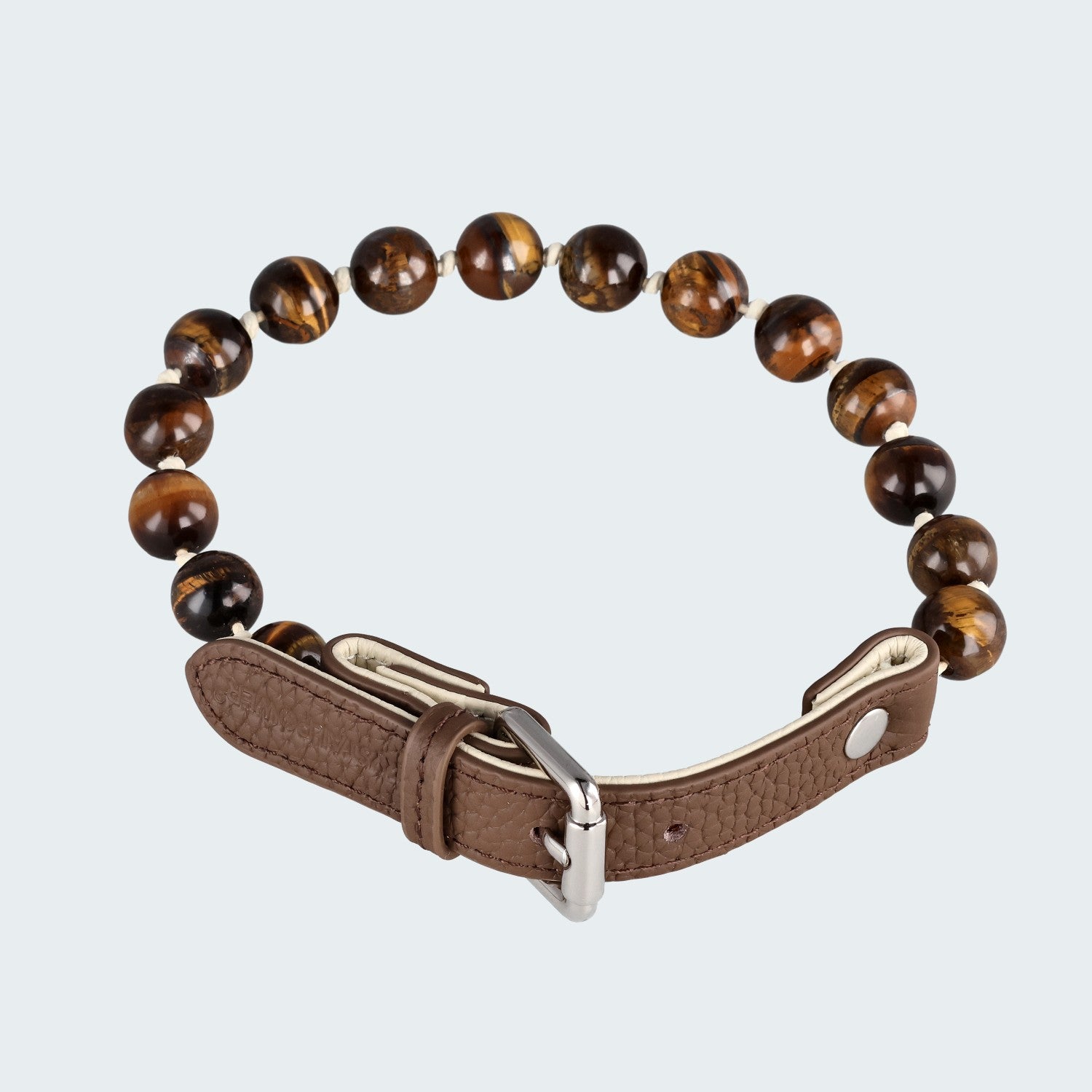 Tigerauge–stärkt Selbstvertrauen - Hundehalsband crystalpower® - crystal paradise