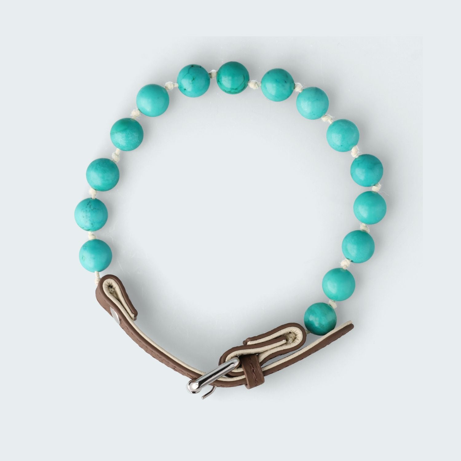 Türkis–unterstützt Kraft, Ausdauer und Widerstandskraft- Hundehalsband crystalpower®