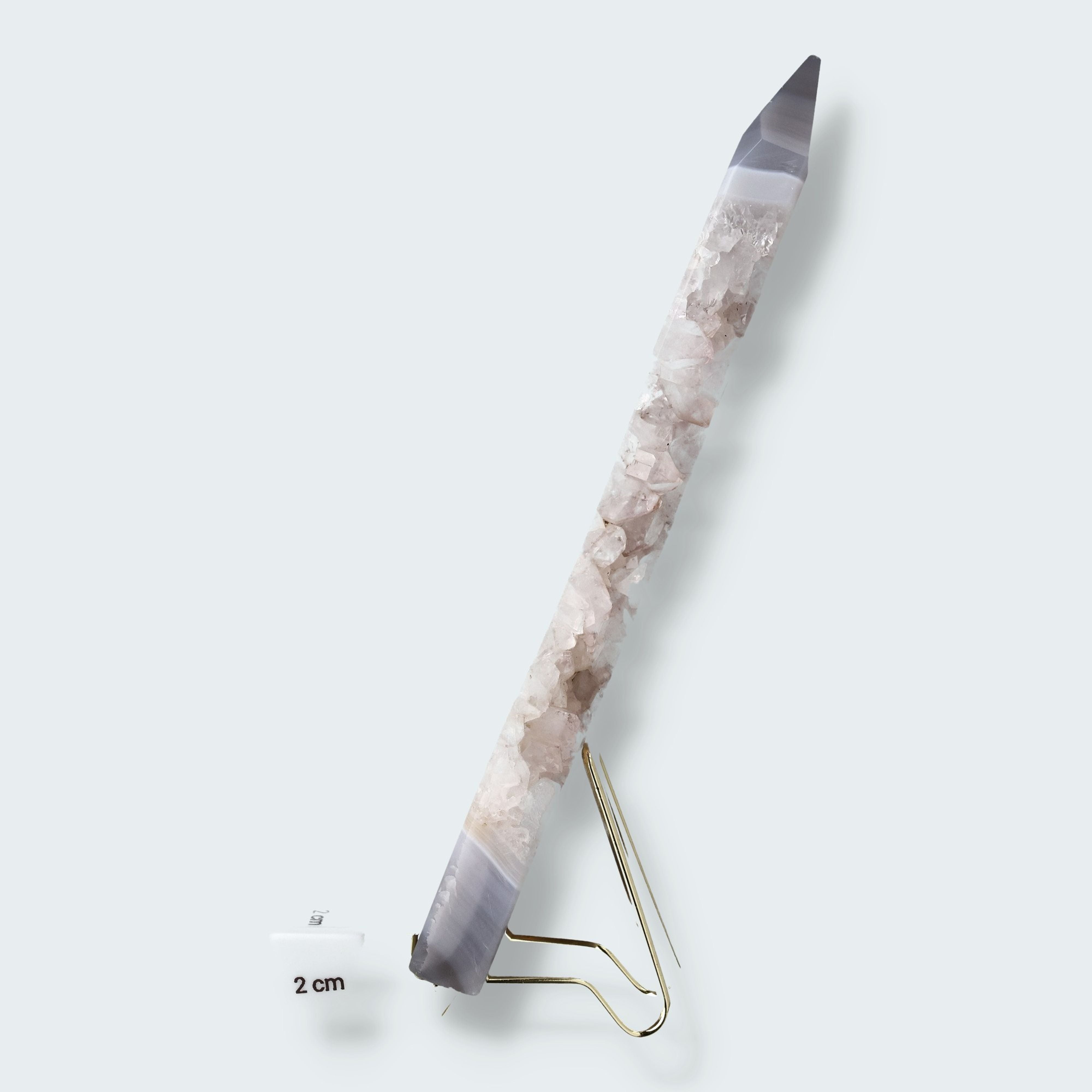Achat Geoden-Turm aus Brasilien (320g) – Ansicht 4
