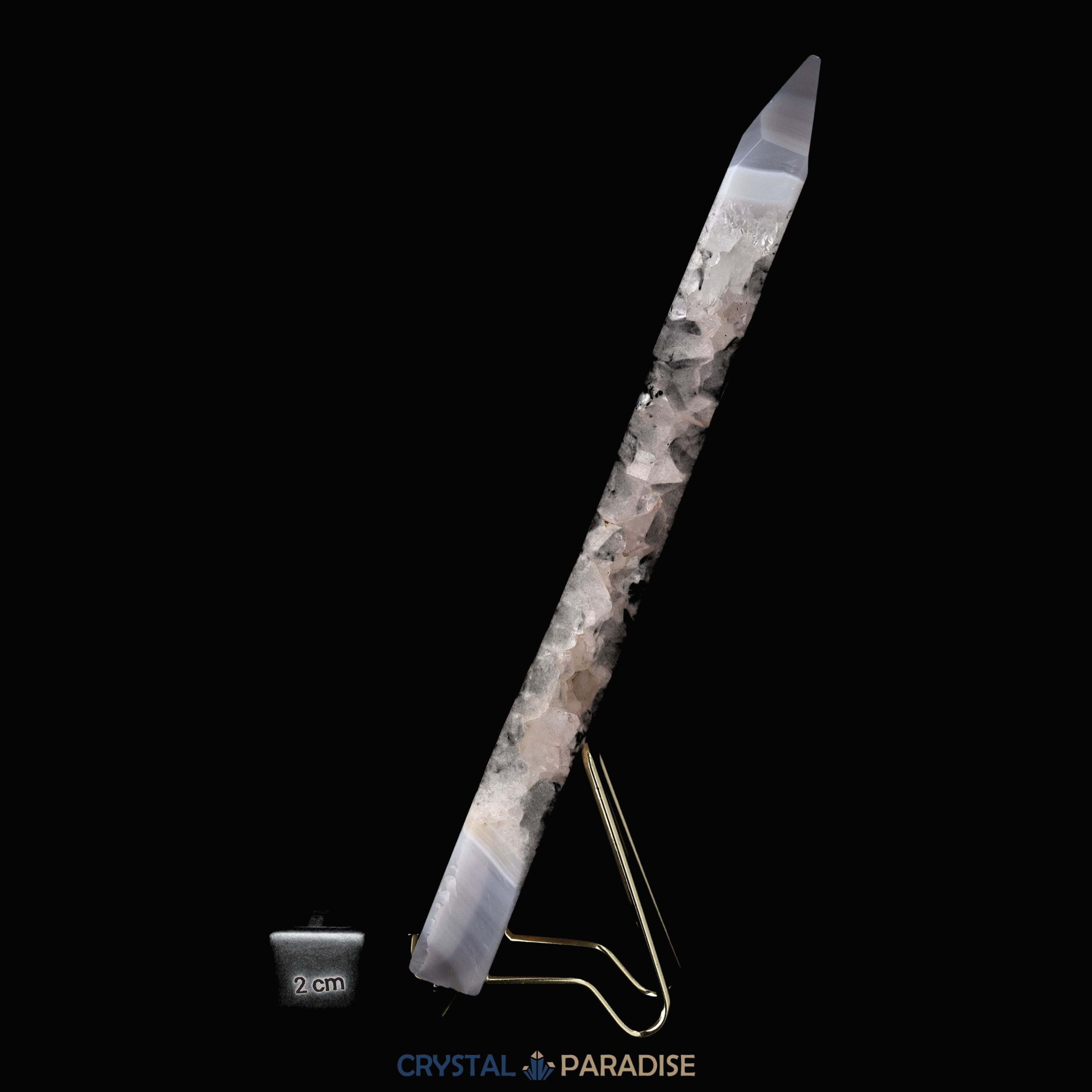 Achat Geoden-Turm aus Brasilien (320g) – Ansicht 7