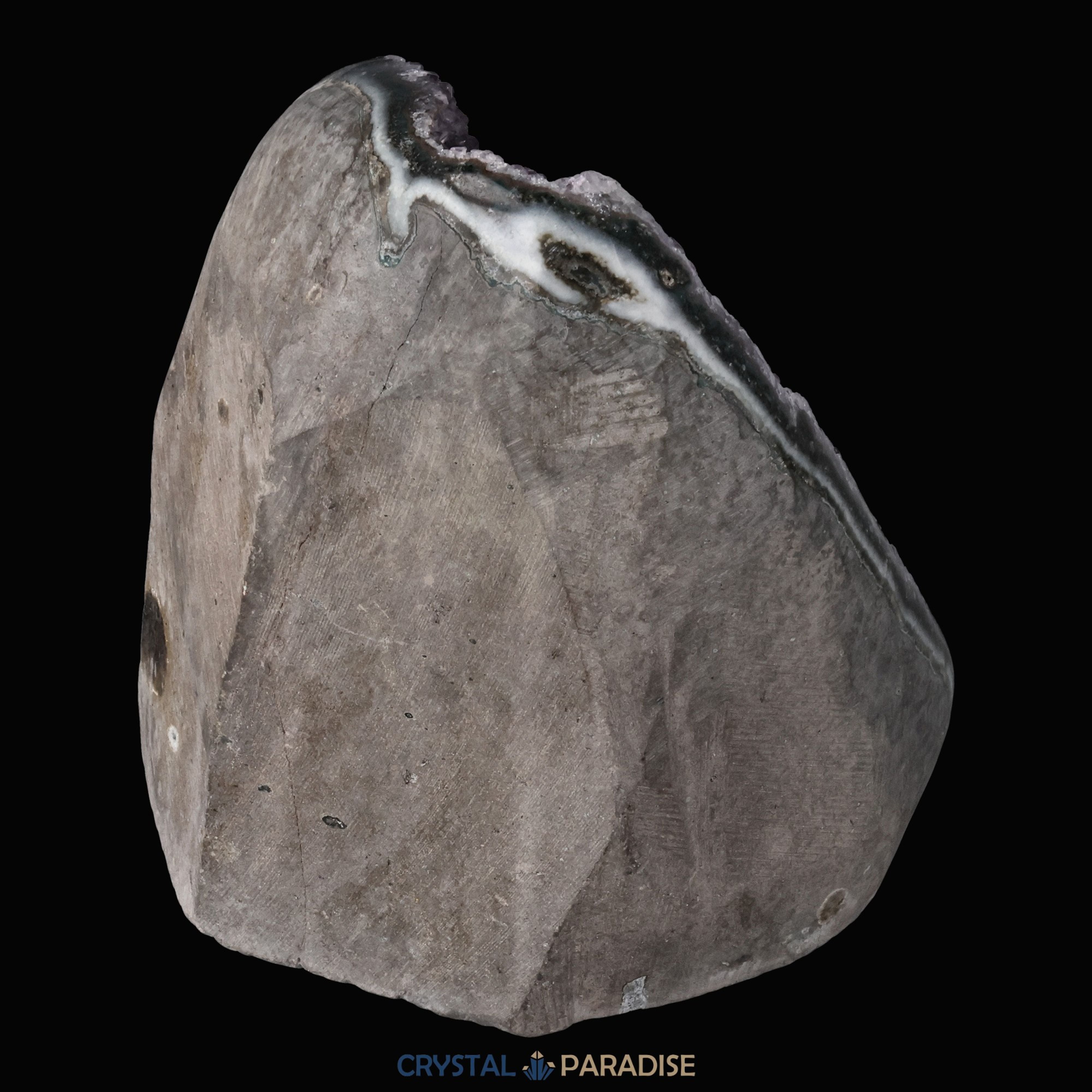 Achatisierte Amethyst Druse aus Uruguay (1010g) – Ansicht 8