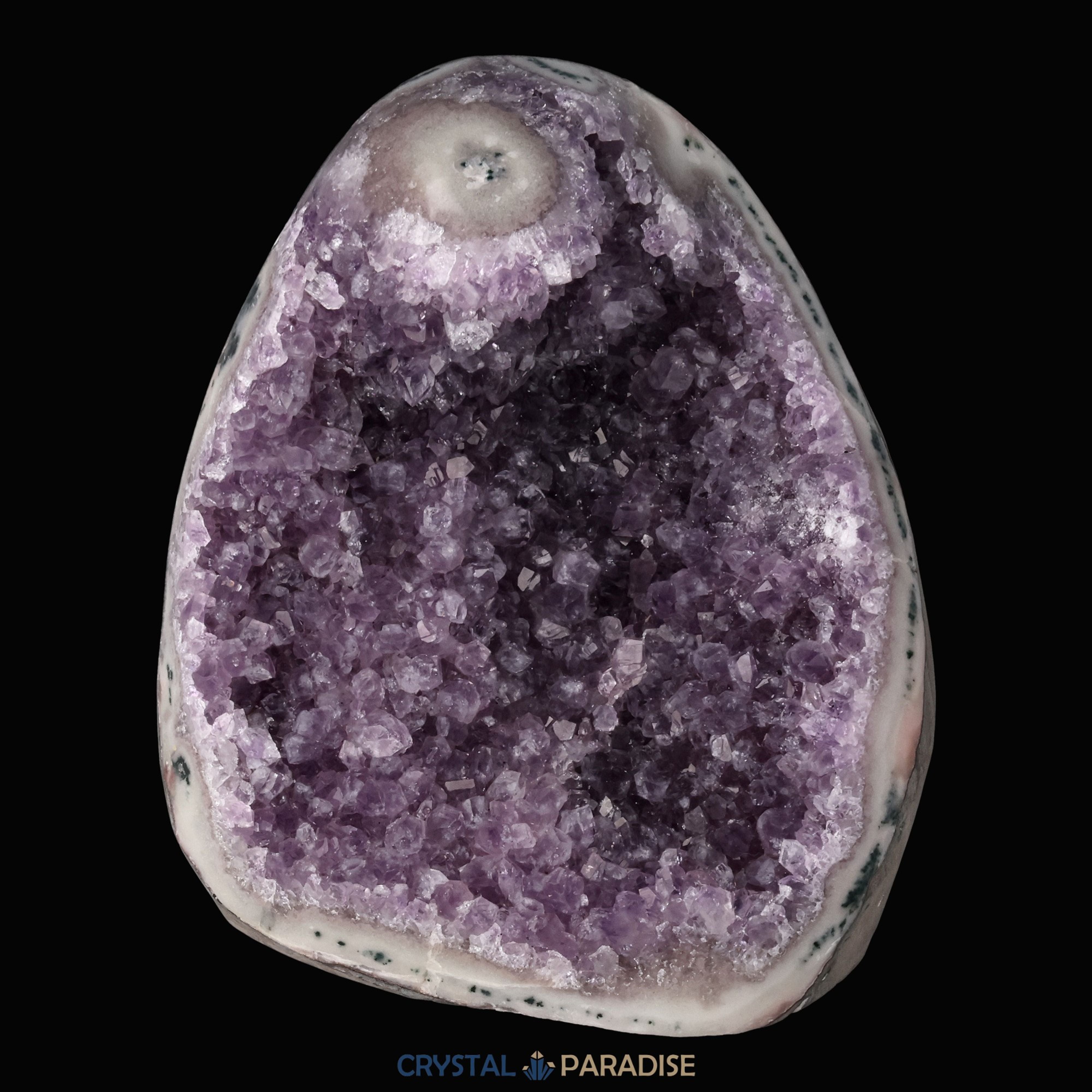 Achatisierte Amethyst Druse aus Uruguay (1230g) – Ansicht 4
