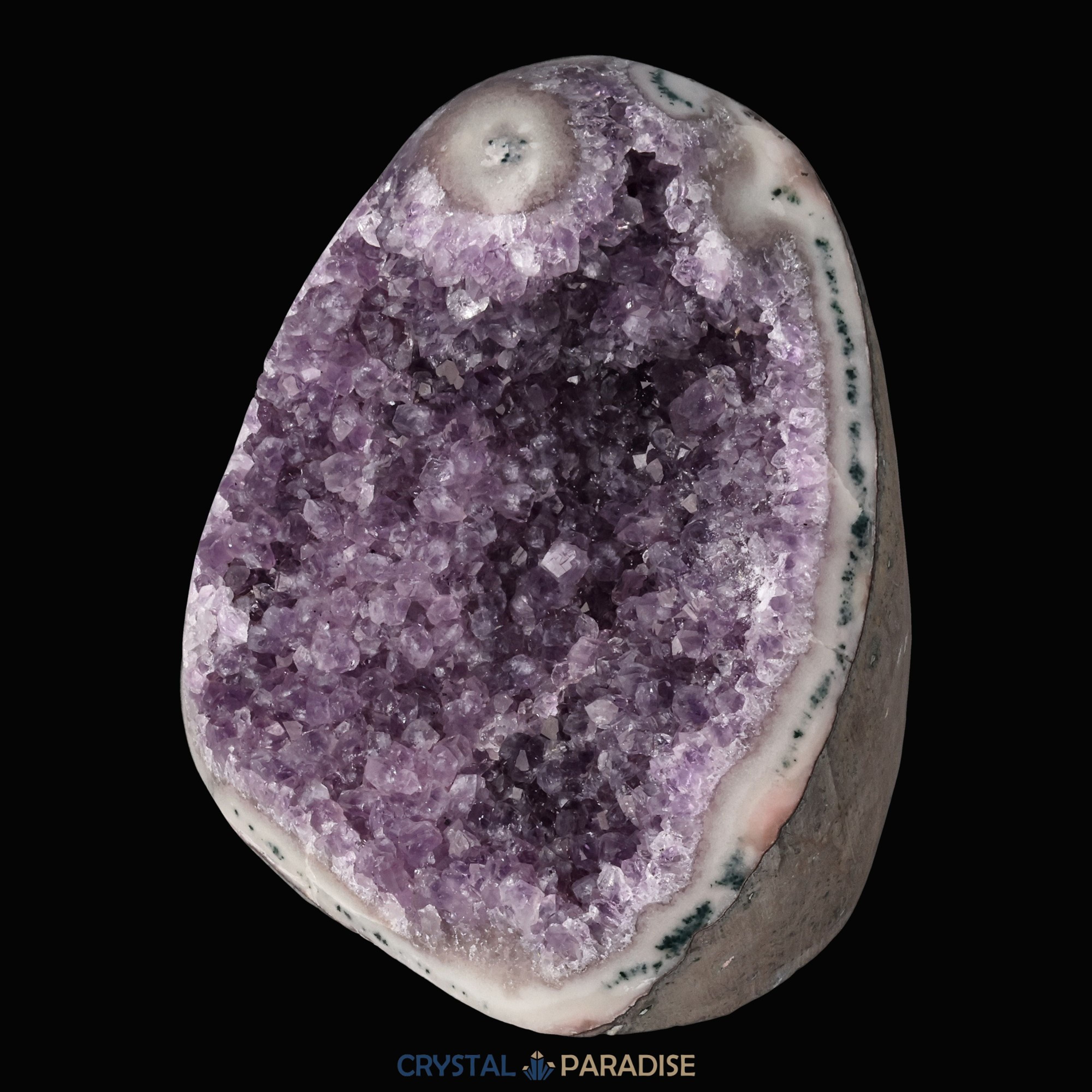 Achatisierte Amethyst Druse aus Uruguay (1230g) – Ansicht 5