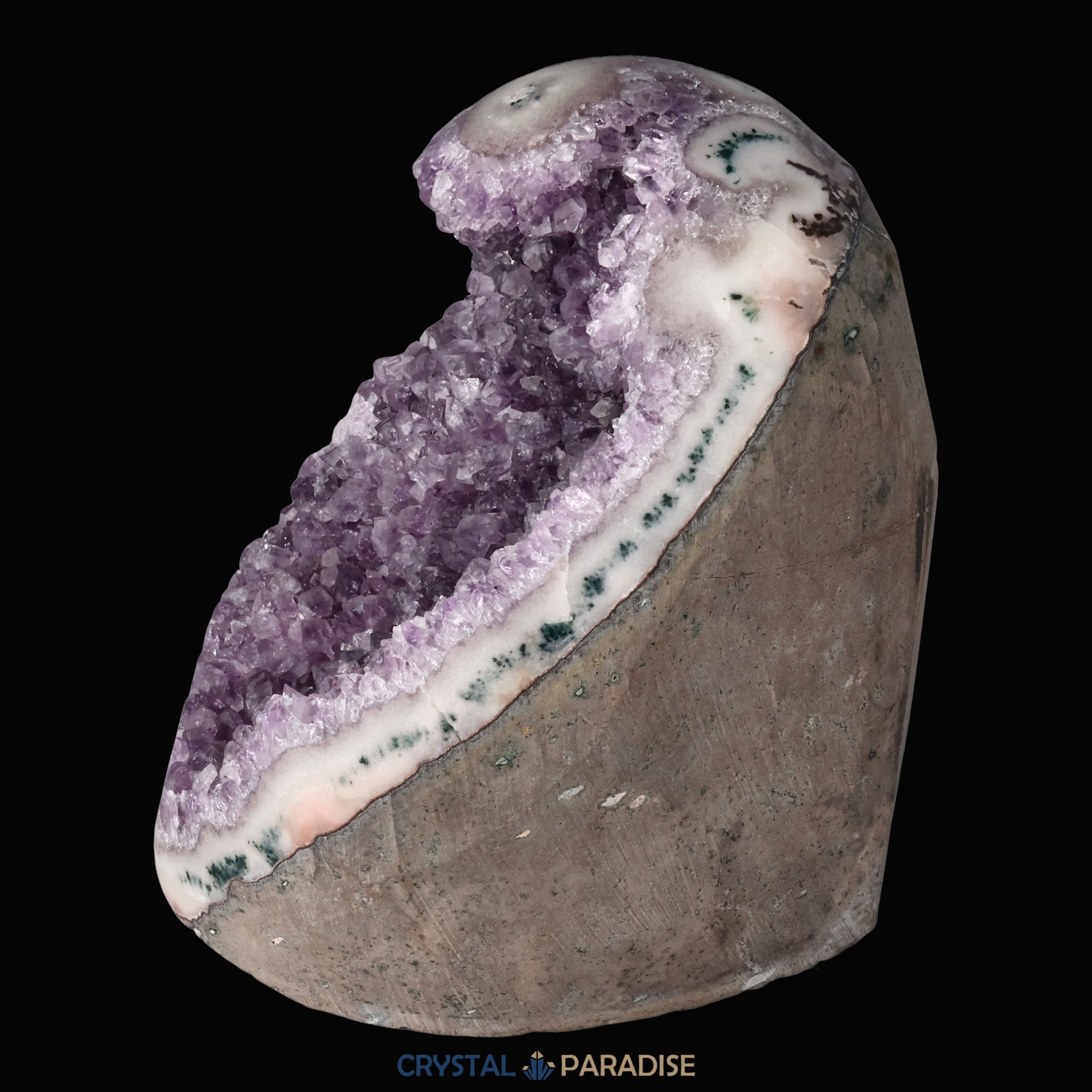 Achatisierte Amethyst Druse aus Uruguay (1230g) – Ansicht 6