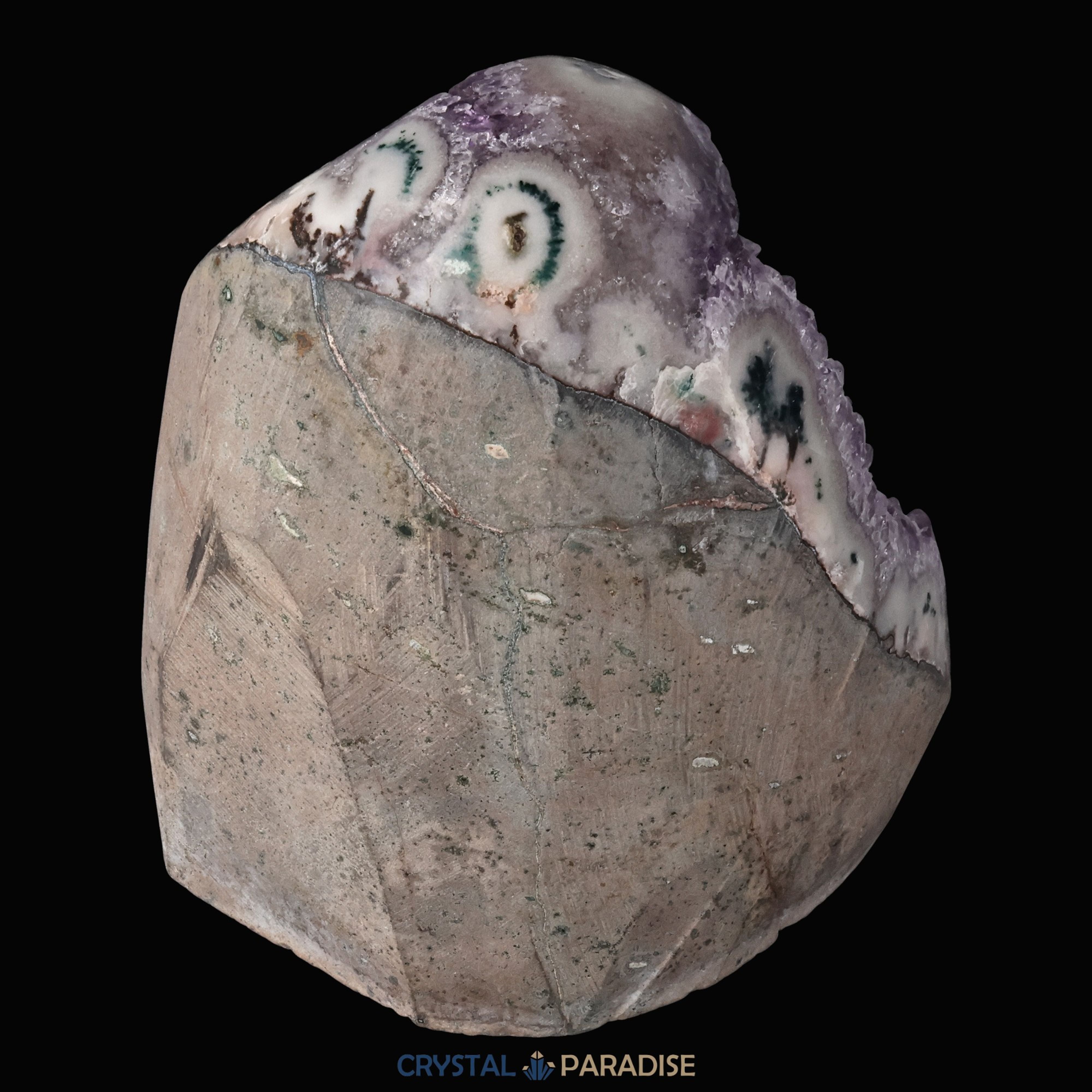 Achatisierte Amethyst Druse aus Uruguay (1230g) – Ansicht 8