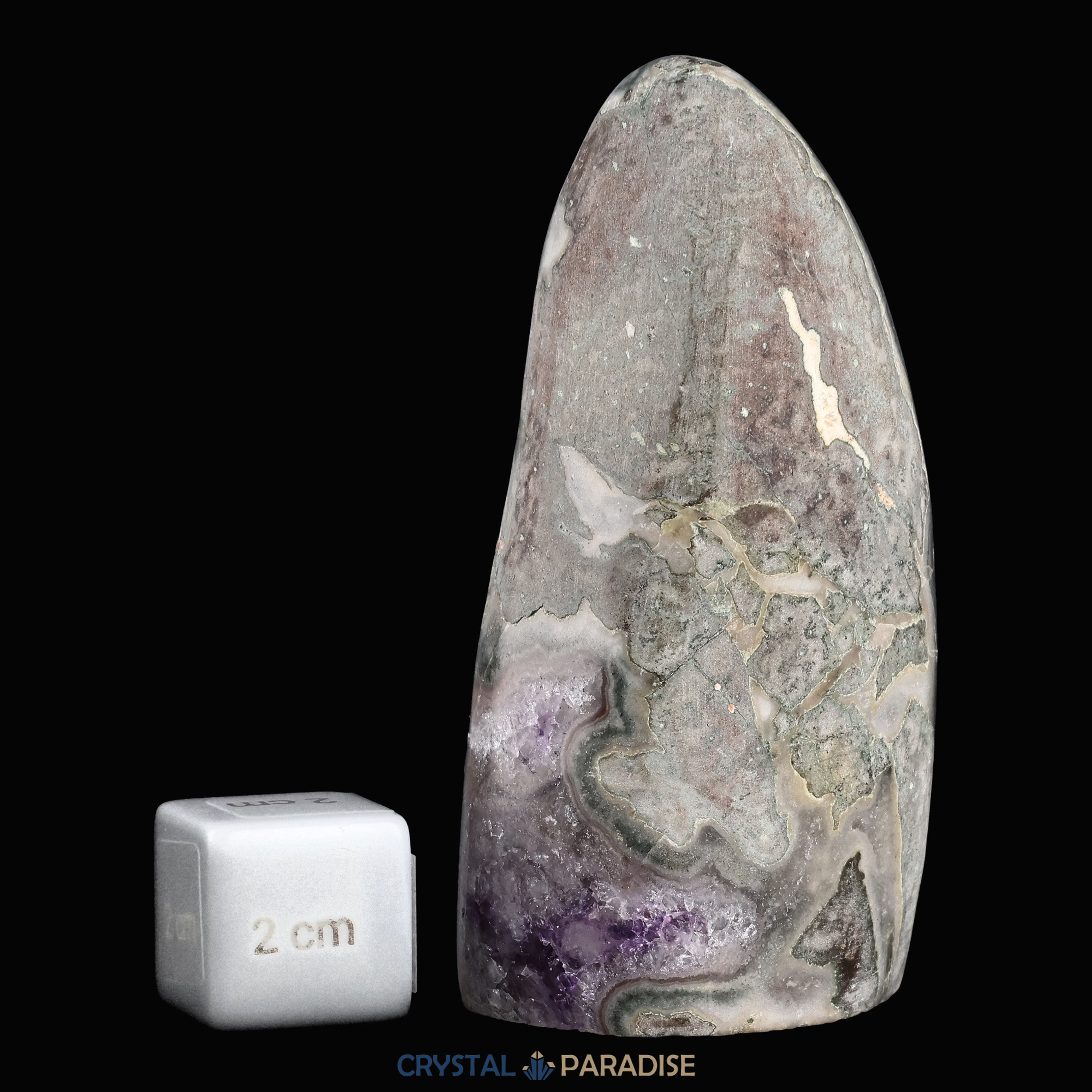 Achatisierte Amethyst Druse aus Uruguay (221g) – Ansicht 8