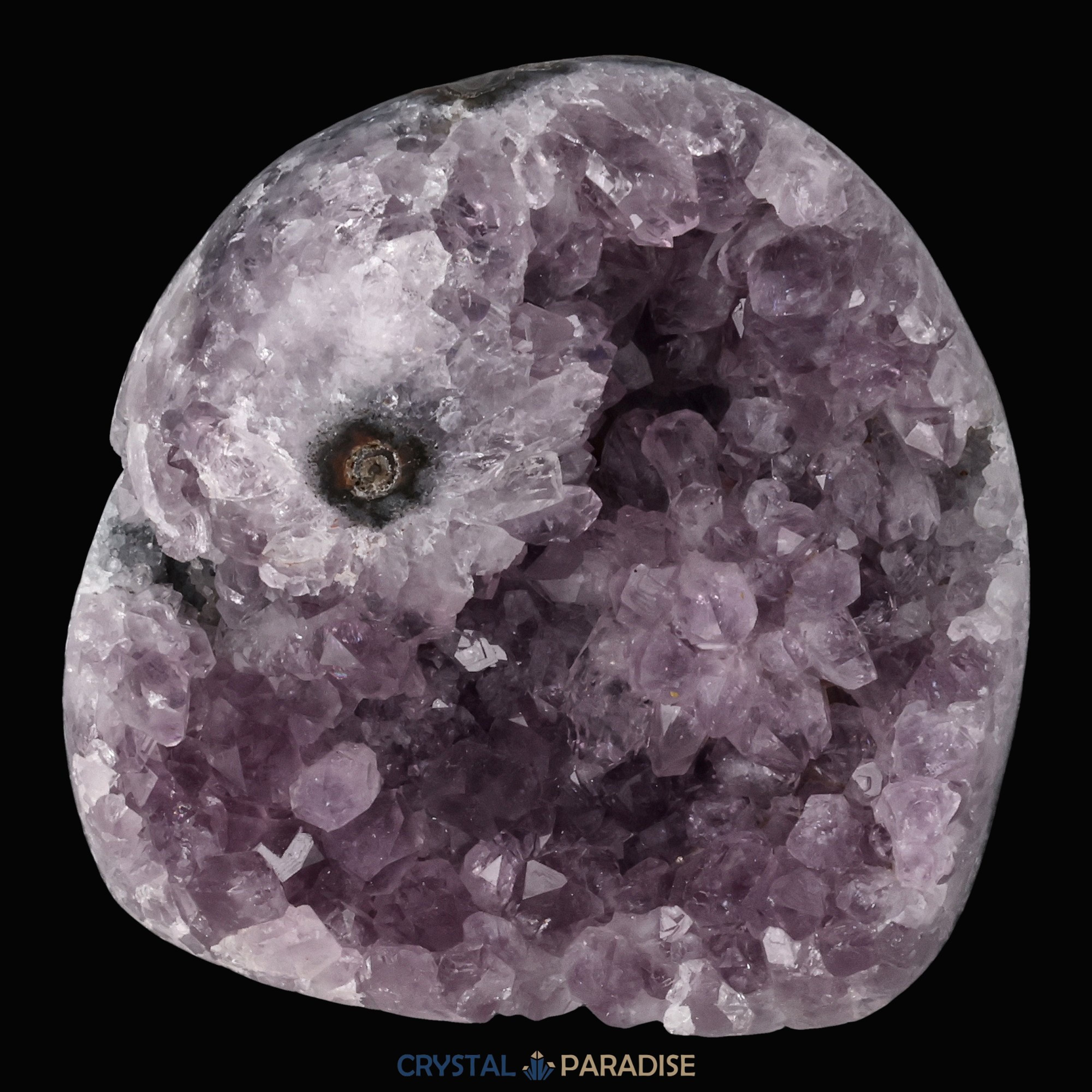 Achatisierter Amethyst Druse aus Uruguay (308g) – Ansicht 4