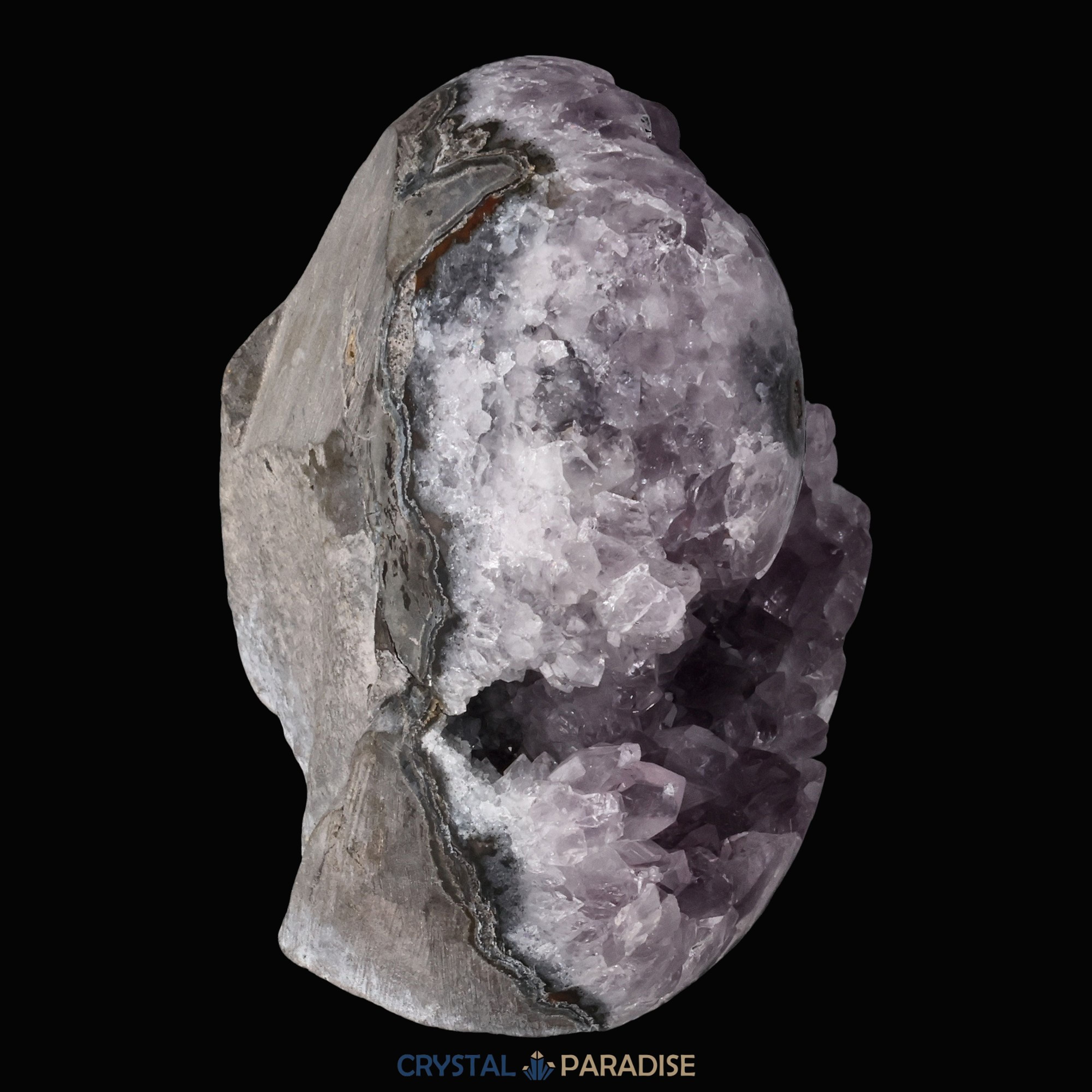 Achatisierter Amethyst Druse aus Uruguay (308g) – Ansicht 9