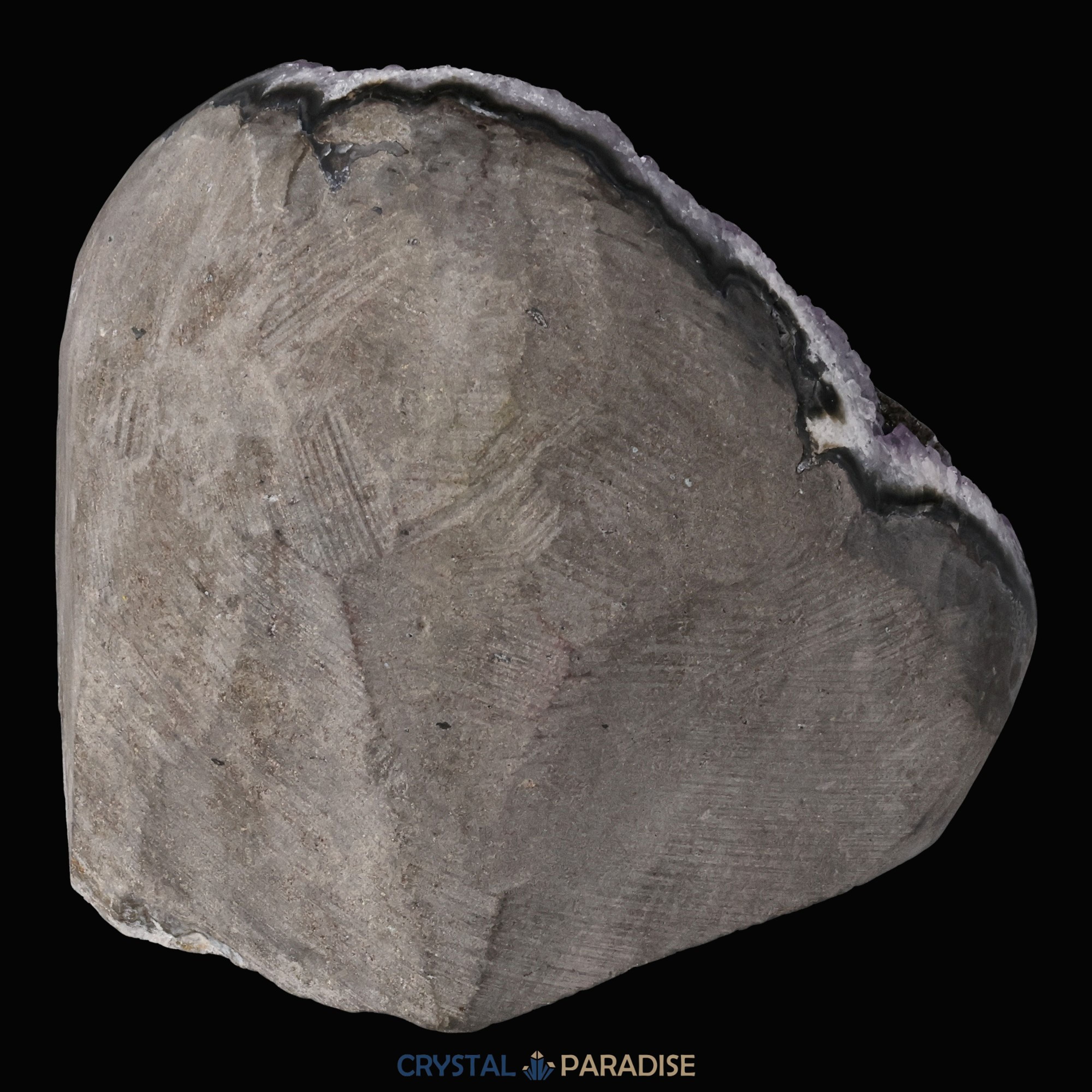 Achatisierter Amethyst Druse aus Uruguay (721g) – Ansicht 8