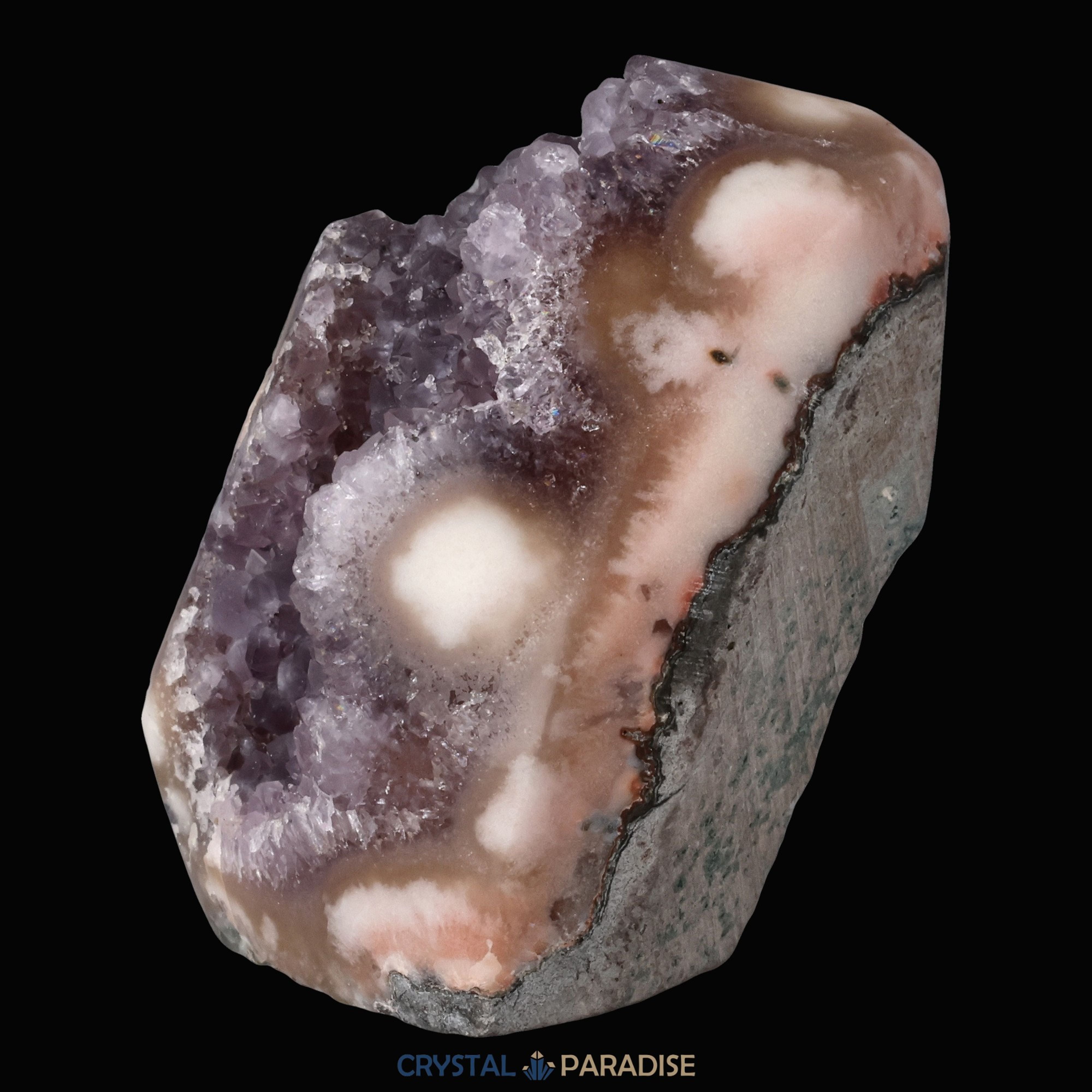 Amethyst Druse achatisiert aus Uruguay – Ansicht 6