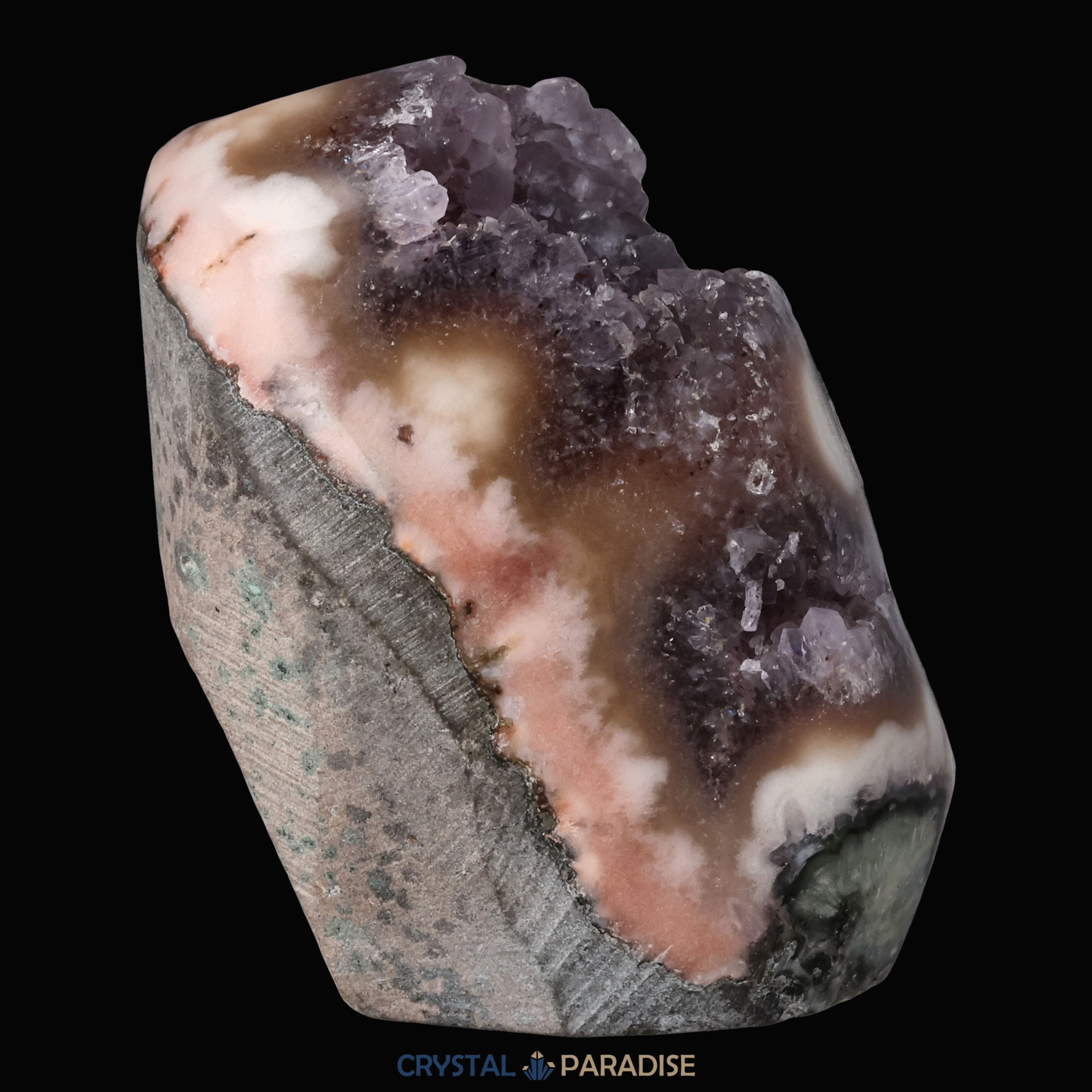 Amethyst Druse achatisiert aus Uruguay – Ansicht 9