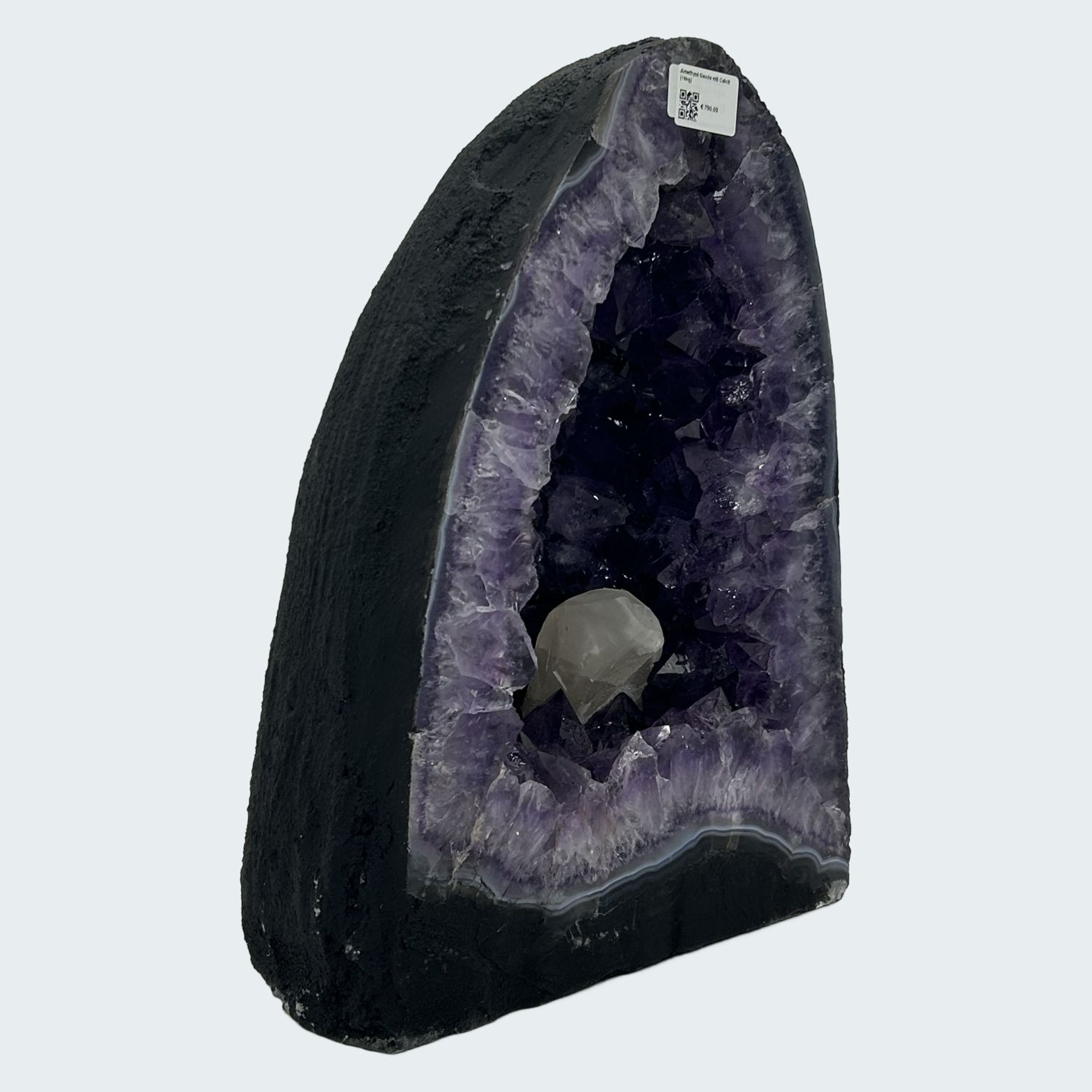 Amethyst Geode mit Calcit (16kg) – Ansicht 13