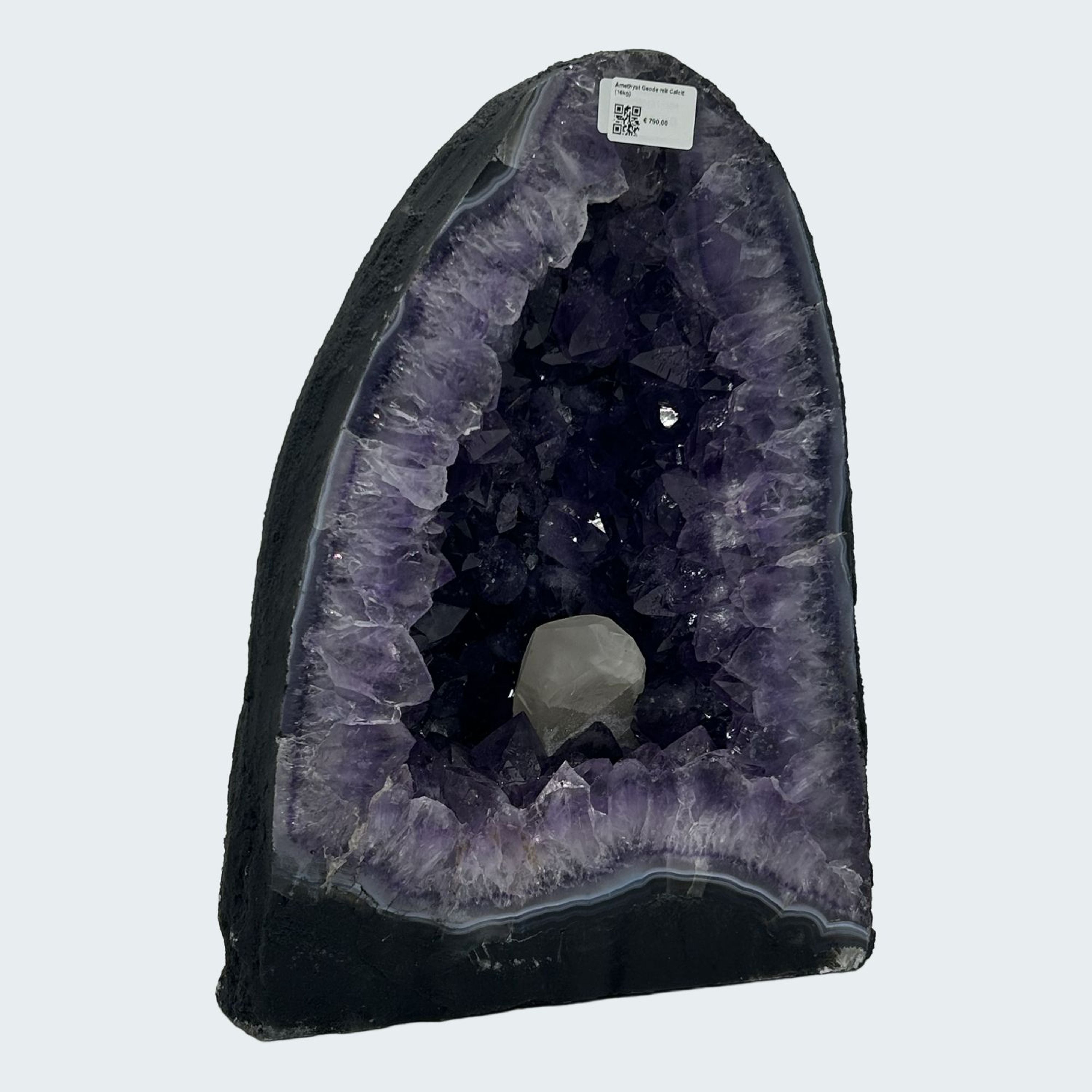 Amethyst Geode mit Calcit (16kg) – Ansicht 15