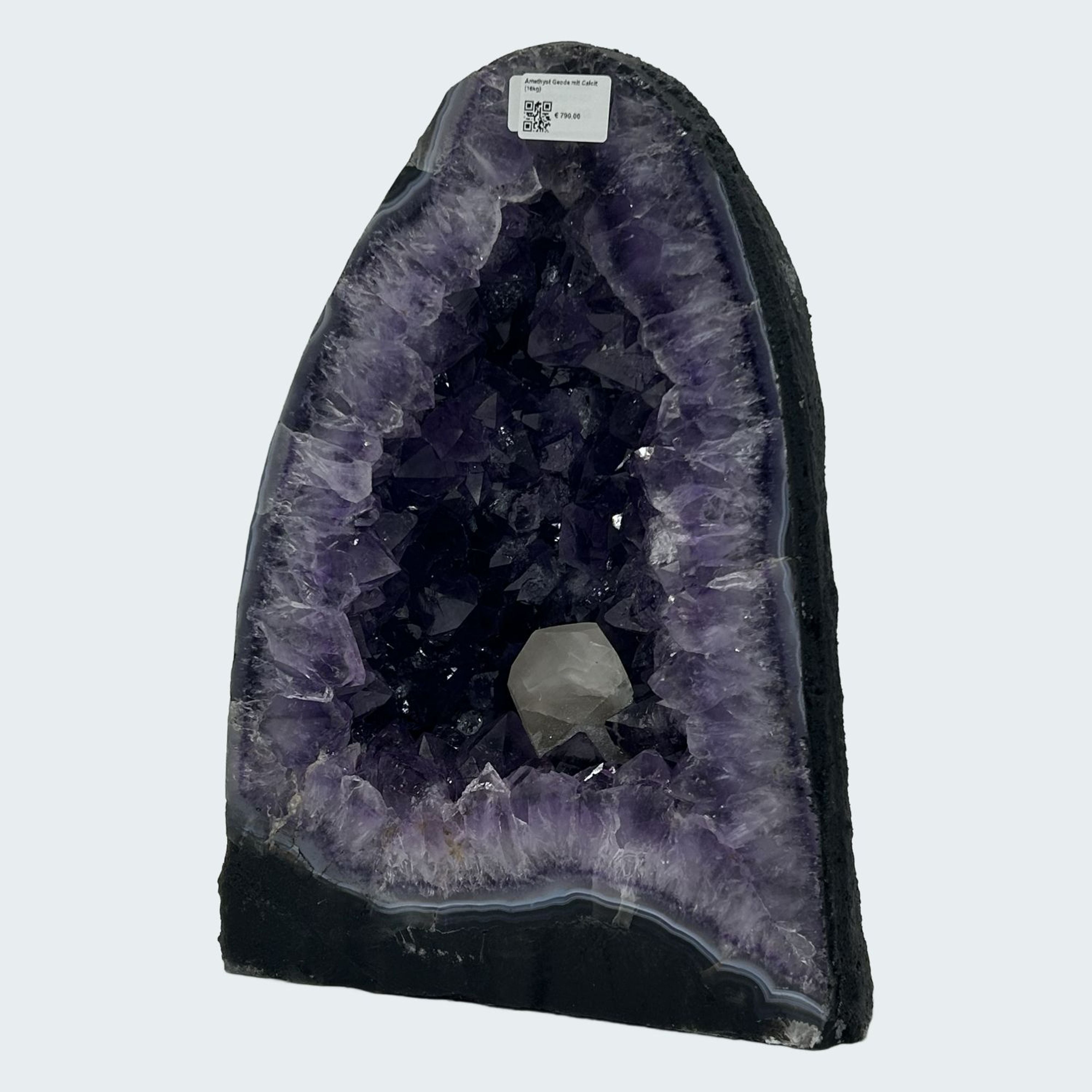 Amethyst Geode mit Calcit (16kg) – Ansicht 17