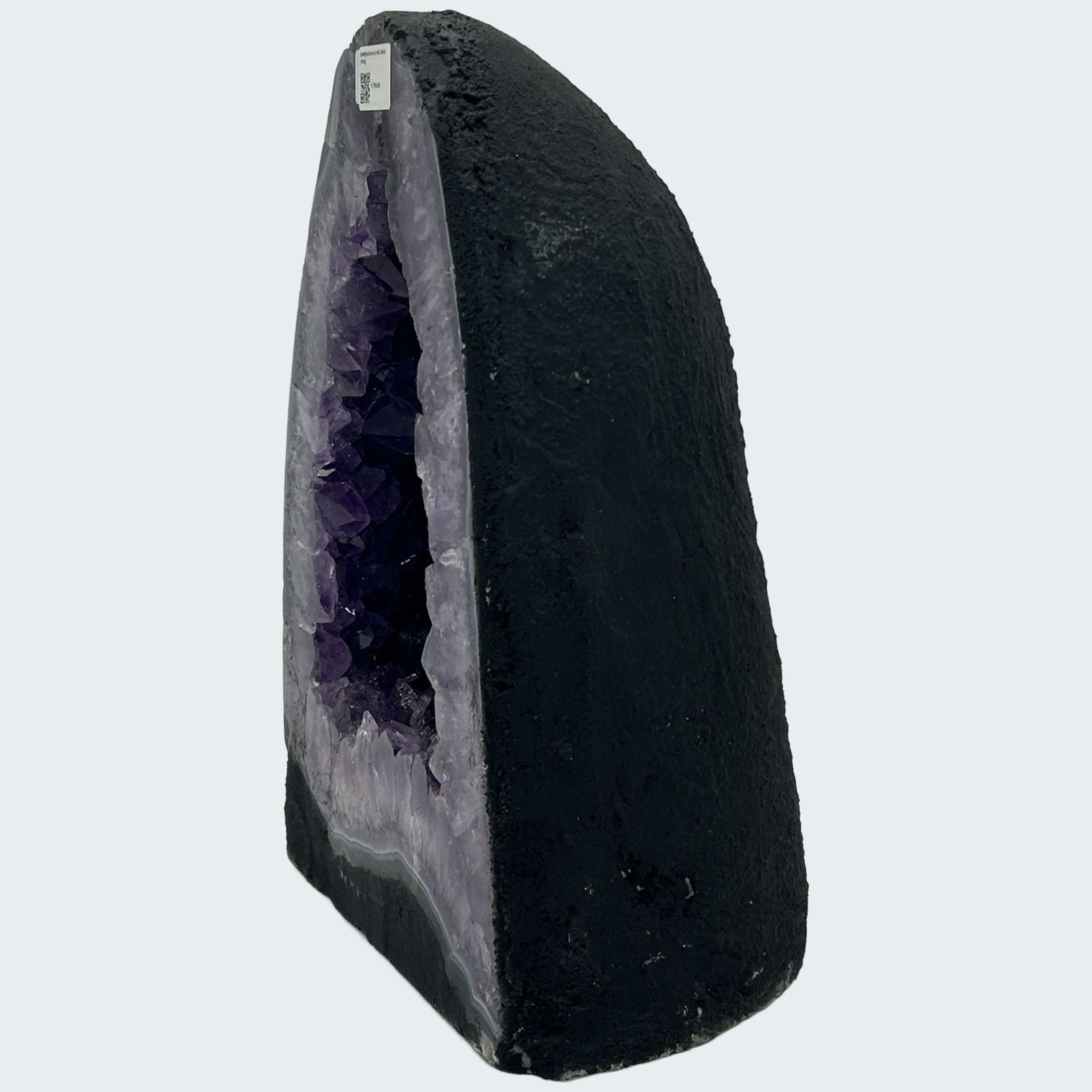 Amethyst Geode mit Calcit (16kg) – Ansicht 3