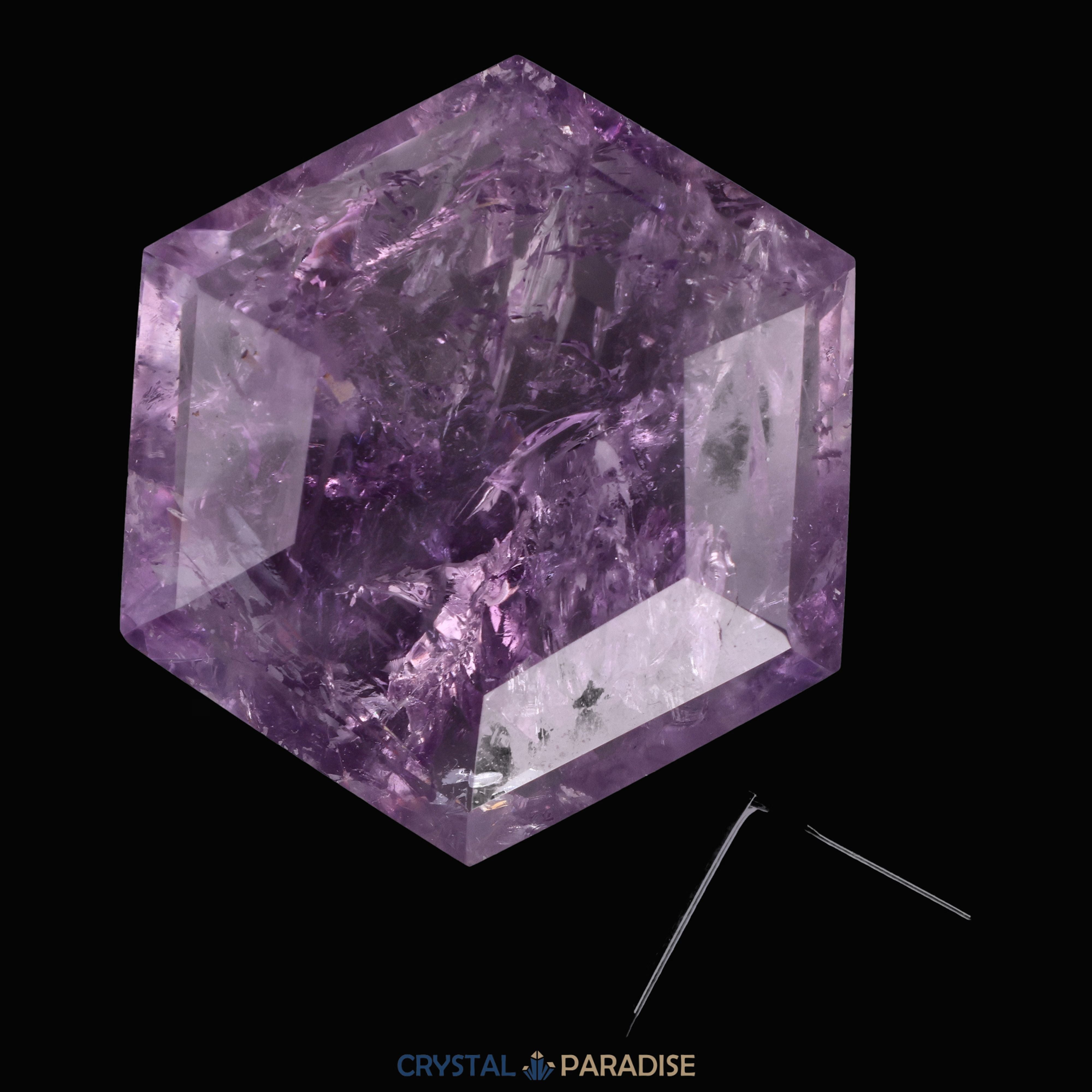 Amethyst Hexagon aus Brasilien (98g-6cm) – Ansicht 6