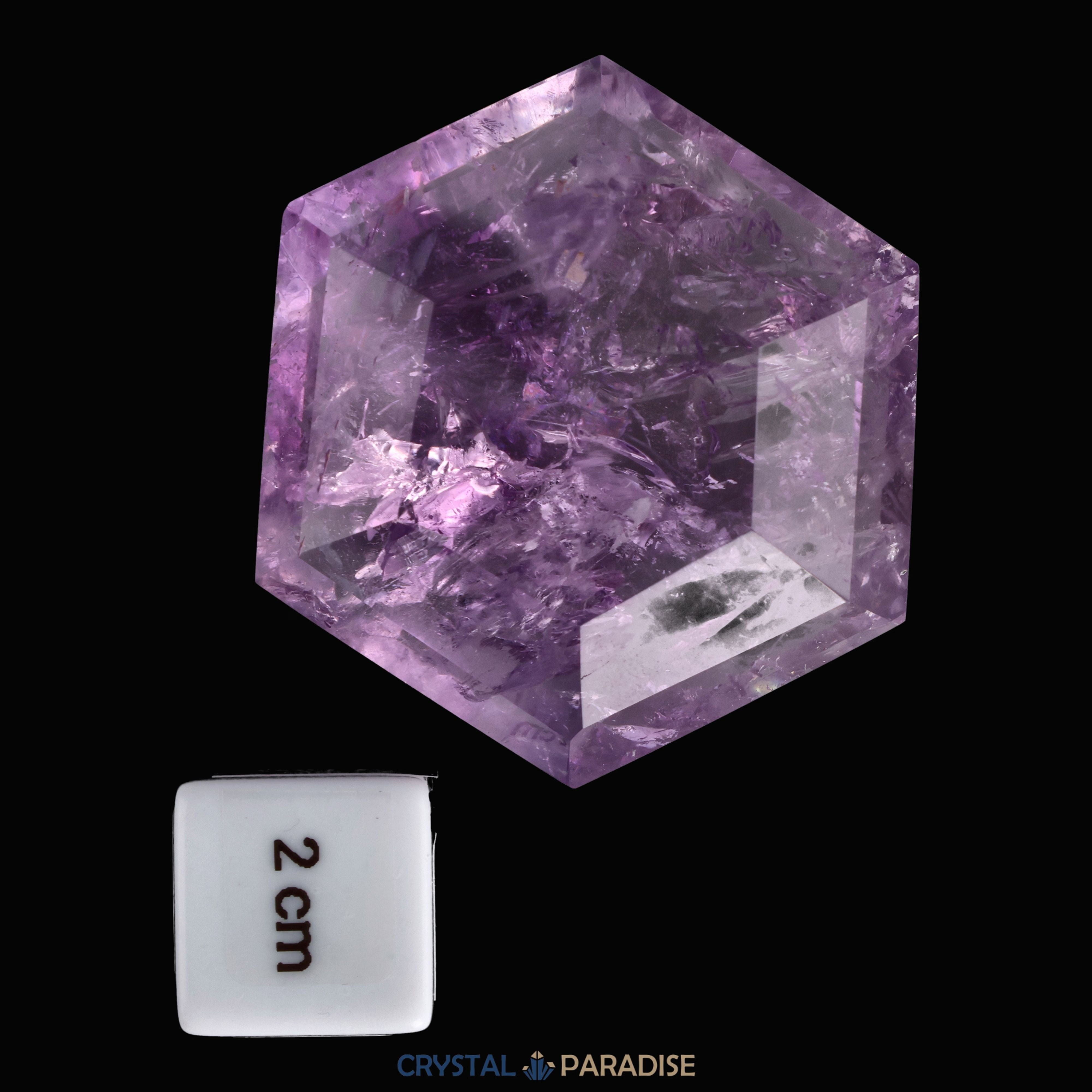 Amethyst Hexagon aus Brasilien (98g-6cm) – Ansicht 7