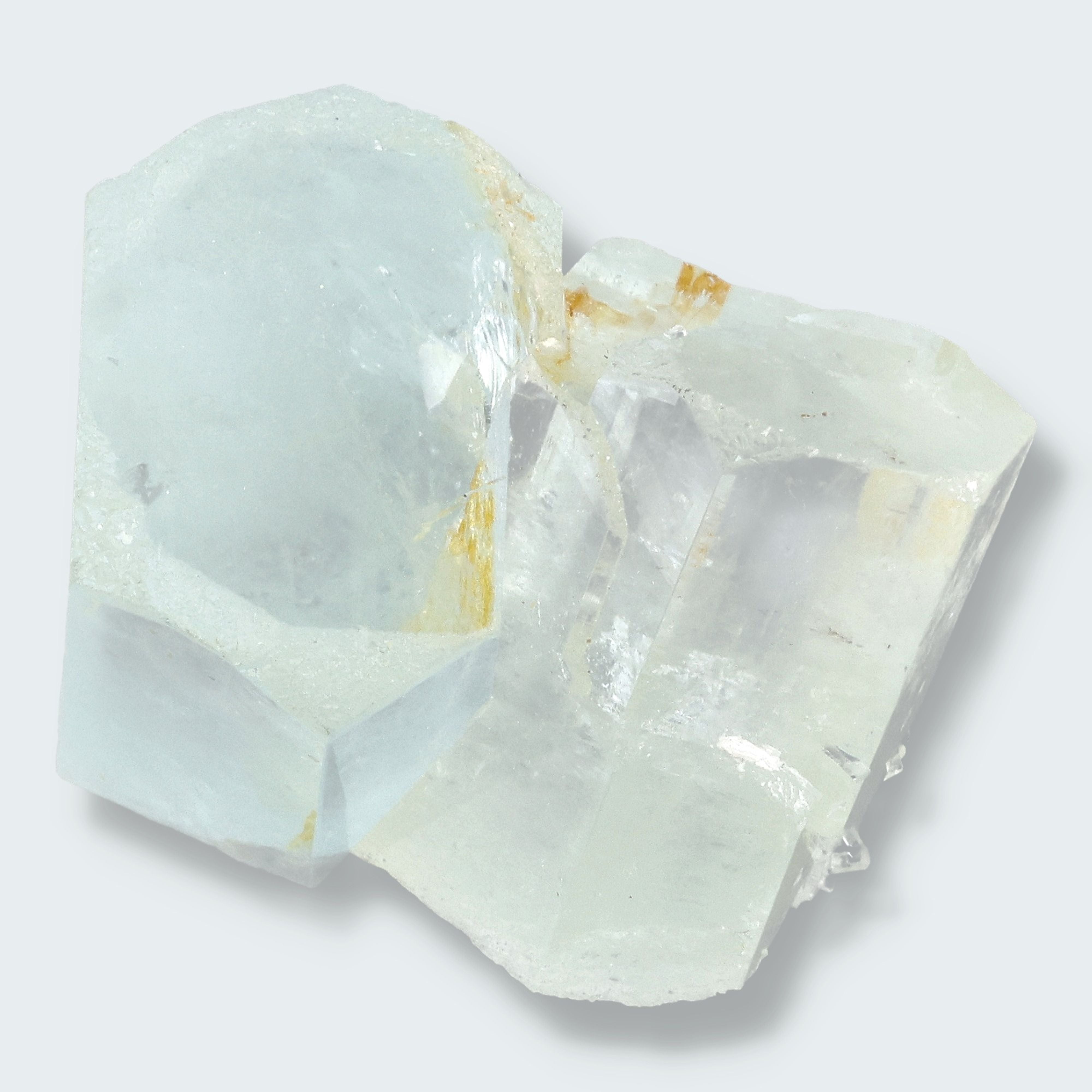 Aquamarin Doppel - Kristall auf Feldspat aus Pakistan (27g) – Ansicht 2