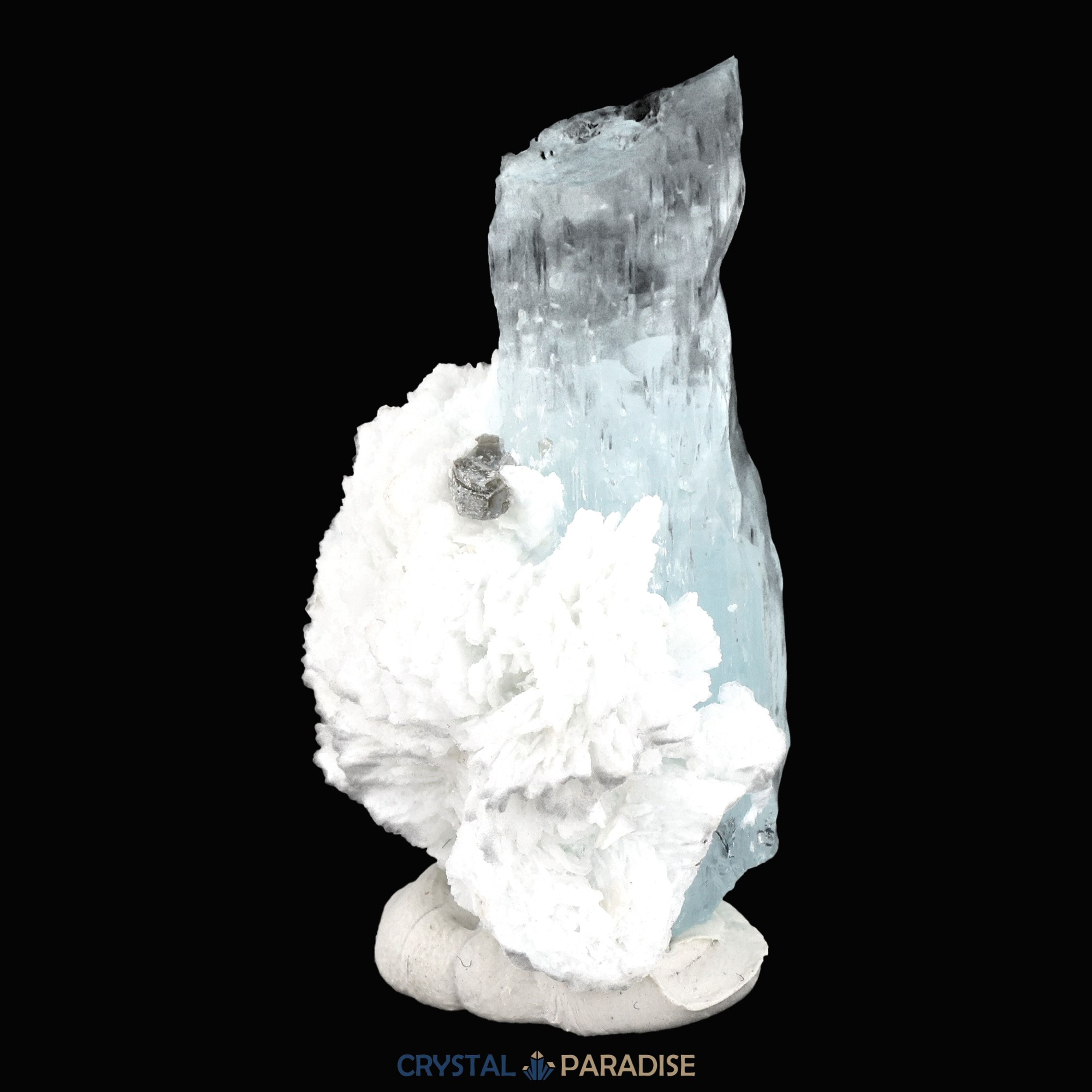 Aquamarin Kristall auf Feldspat aus Pakistan (15g) – Ansicht 8