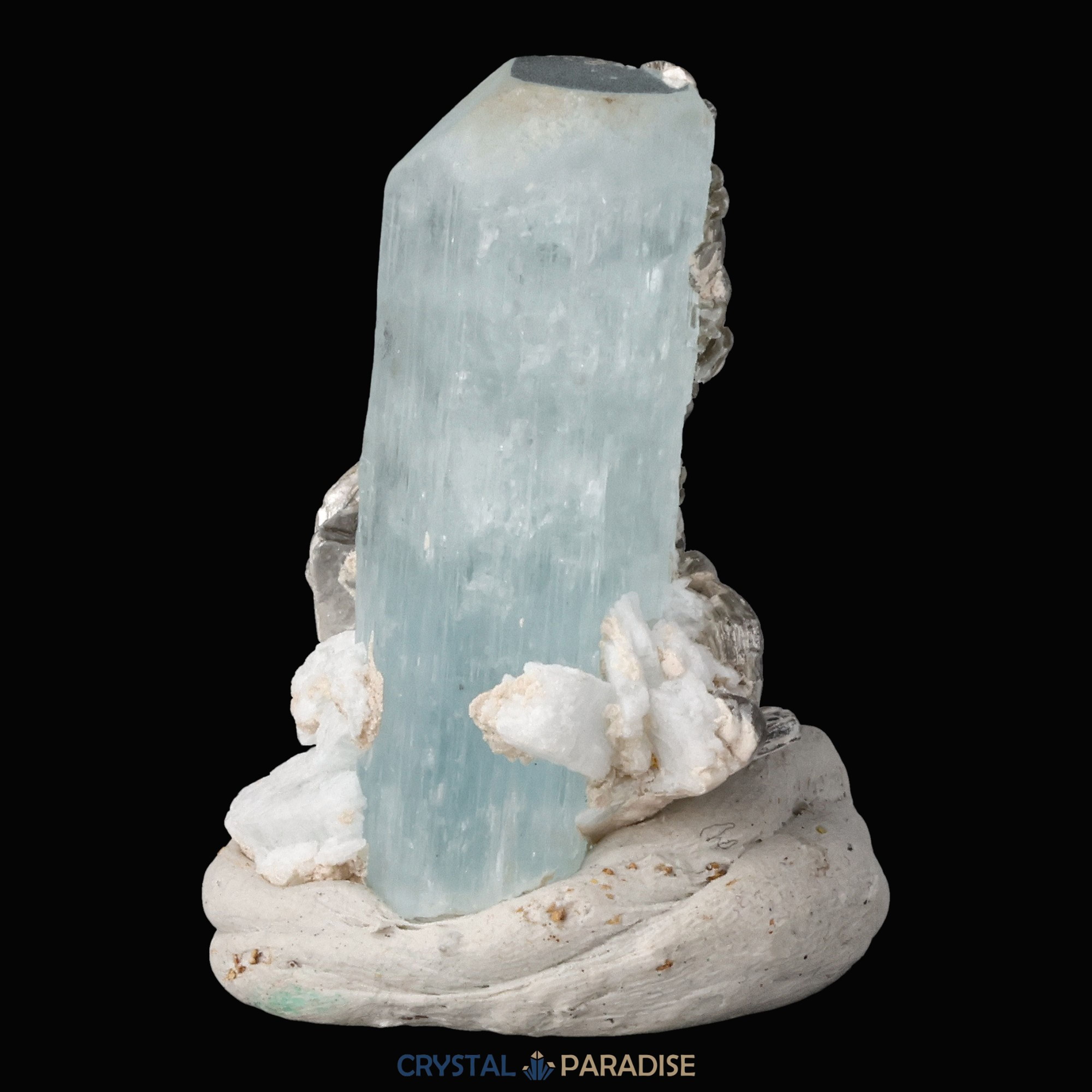 Aquamarin Kristall mit Feldspat aus Pakistan (19g) – Ansicht 5