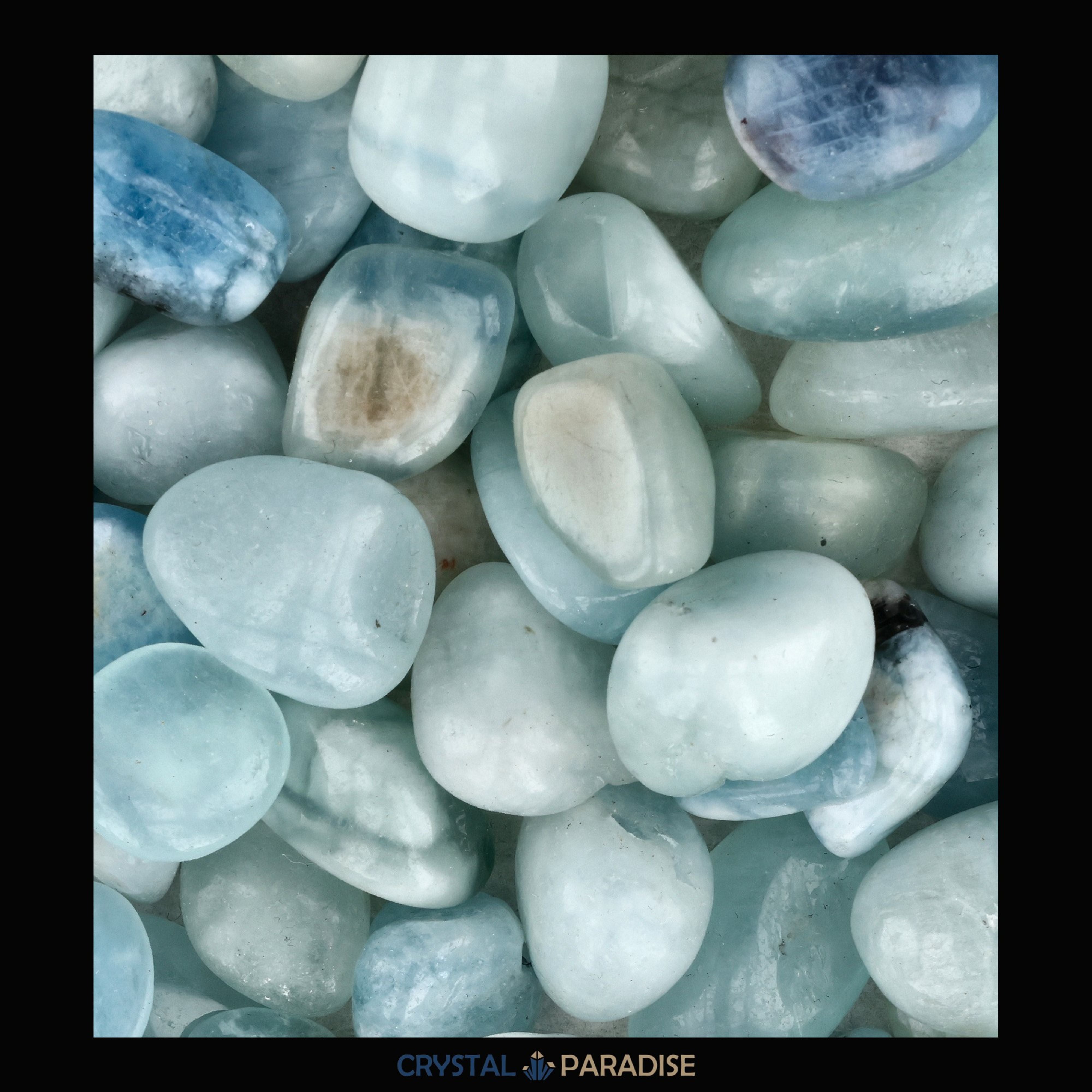 Aquamarin Trommelsteine – Ansicht 4