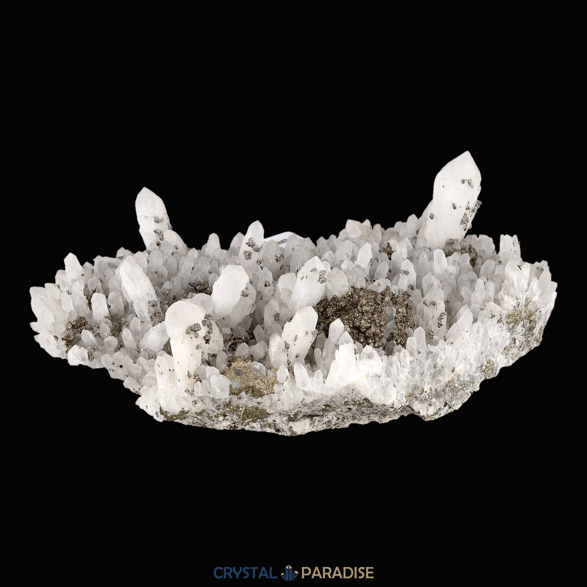 Artischockenquarz mit mit Pyrit aus Rumänien (1802g) – Ansicht 5