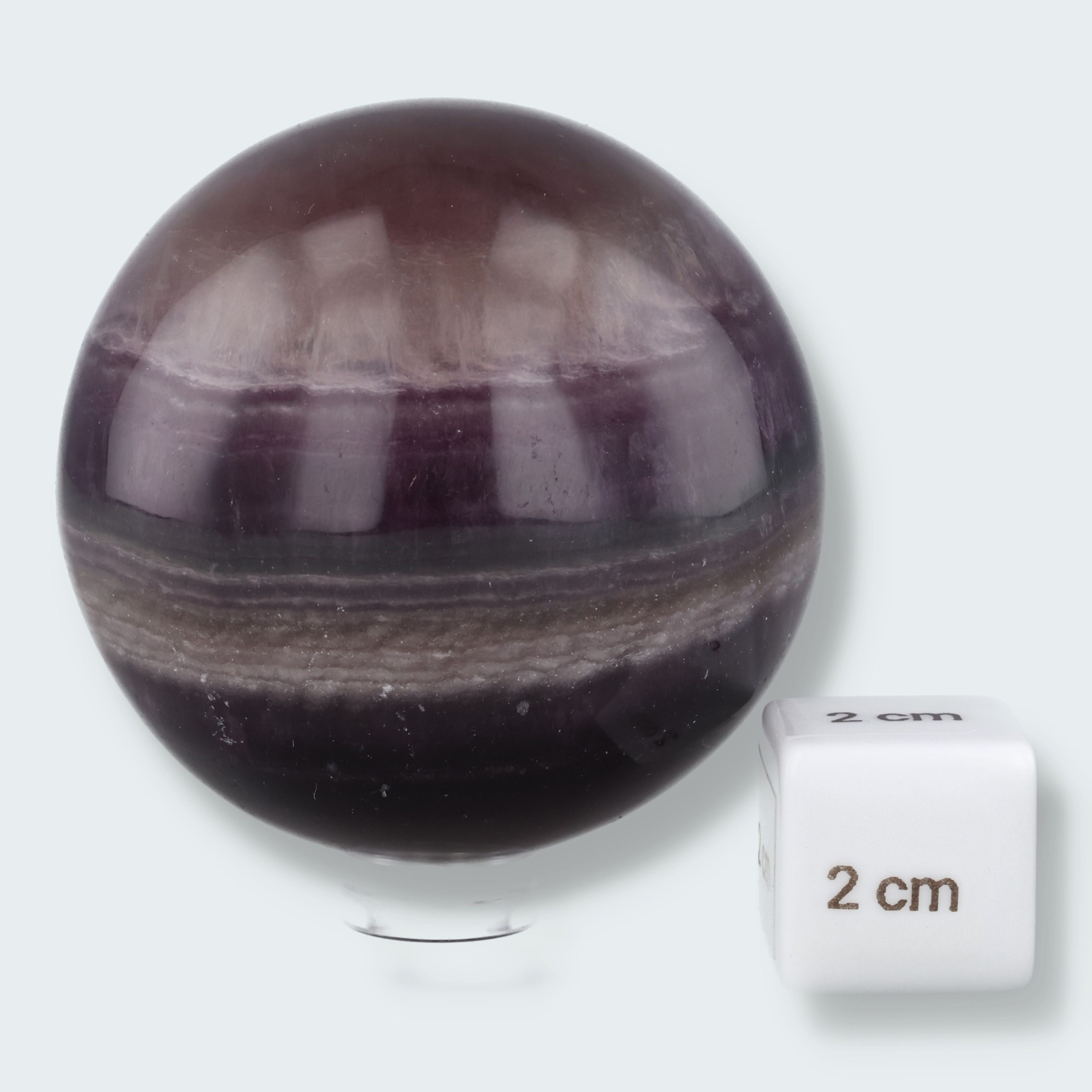 Bänder Fluorit Kugel (5,8cm) – Ansicht 2