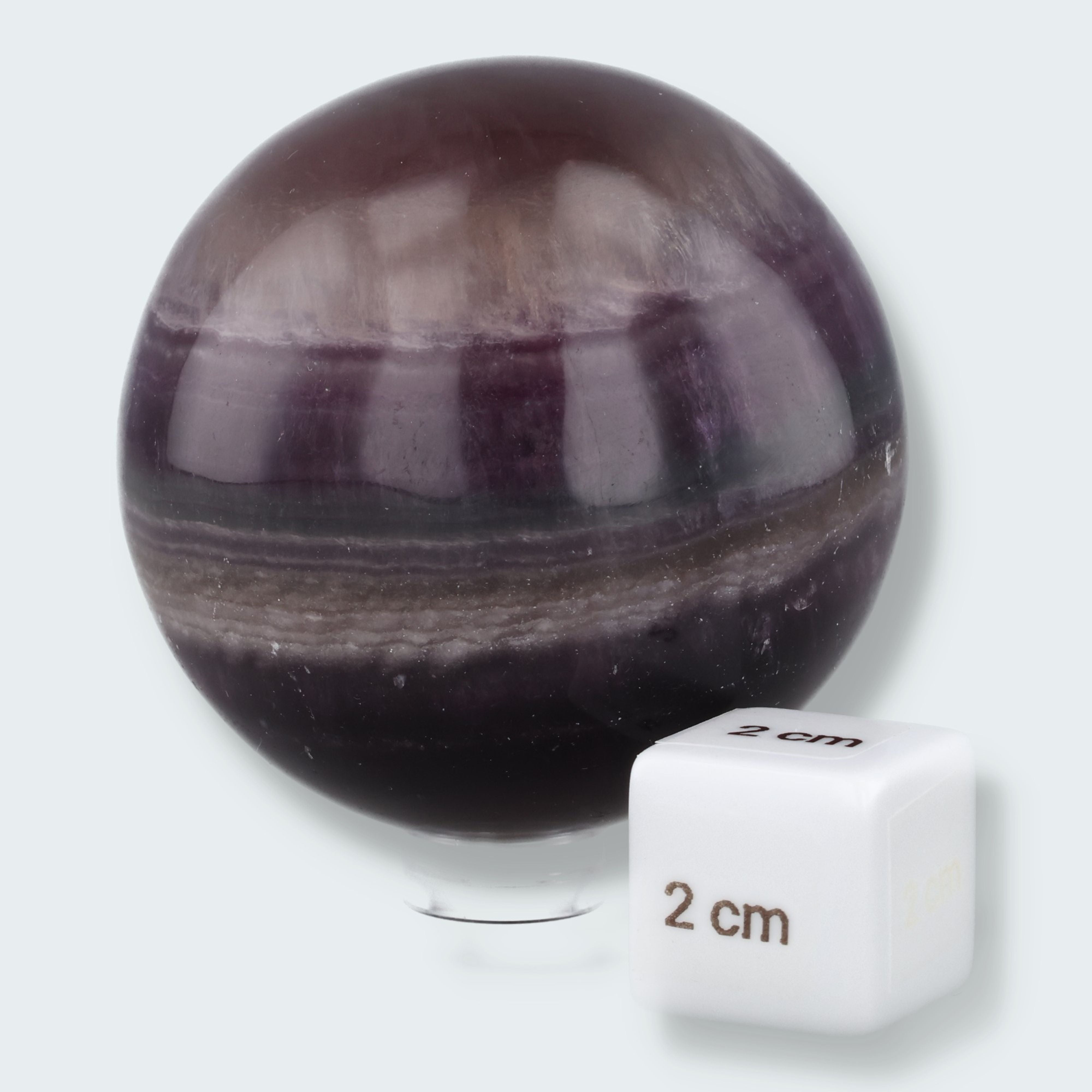 Bänder Fluorit Kugel (5,8cm) – Ansicht 3