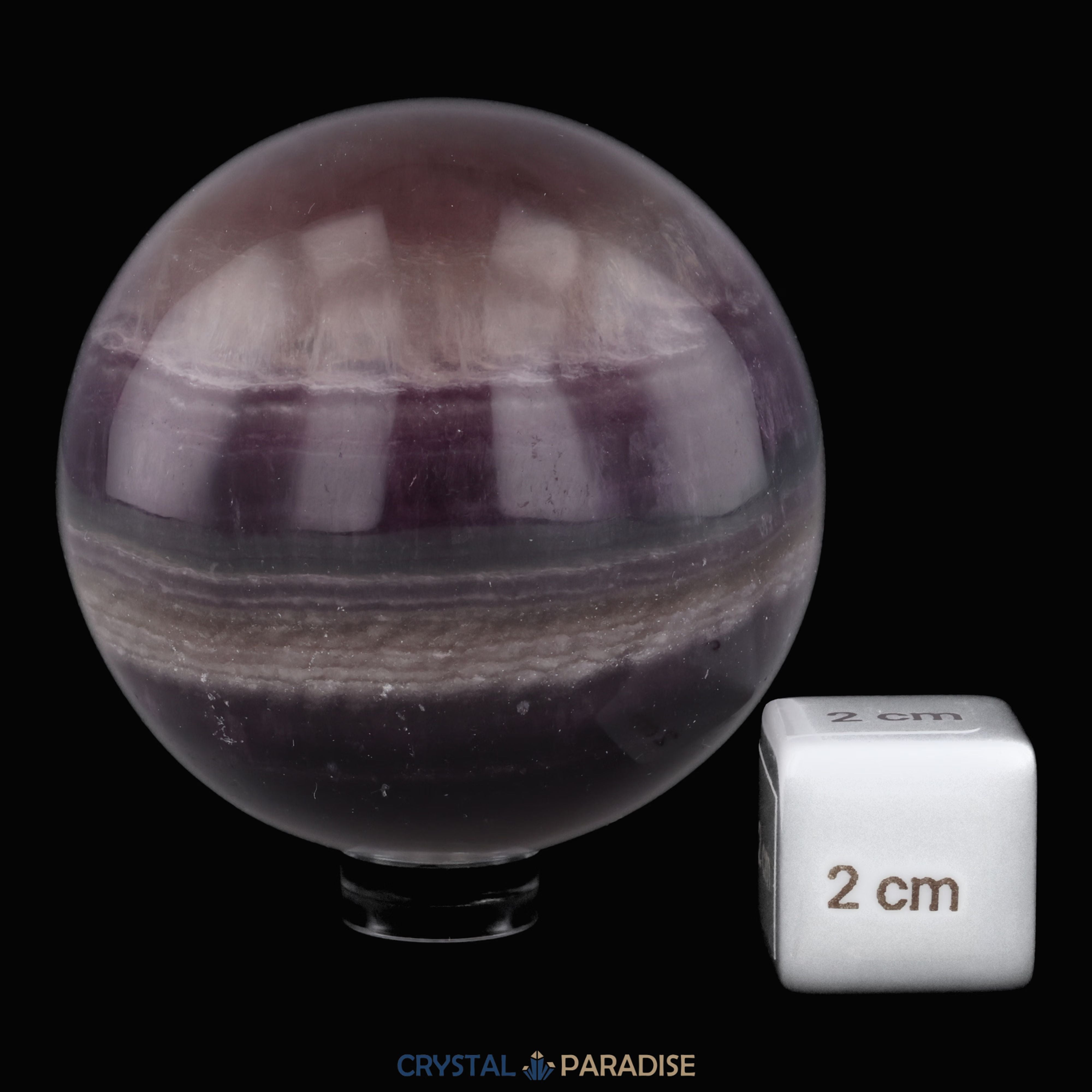 Bänder Fluorit Kugel (5,8cm) – Ansicht 5