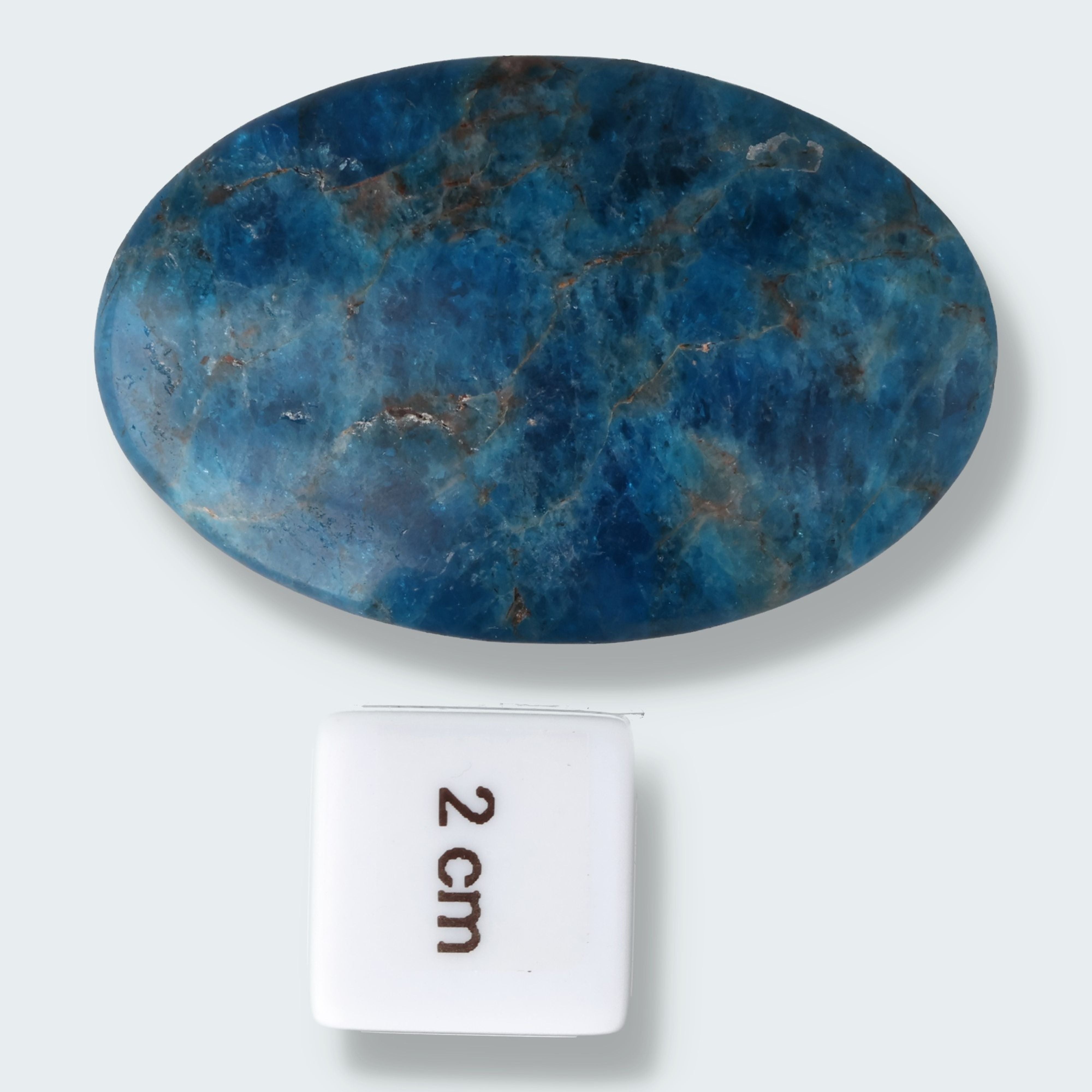 blaue Apatit Handschmeichler – Ansicht 4