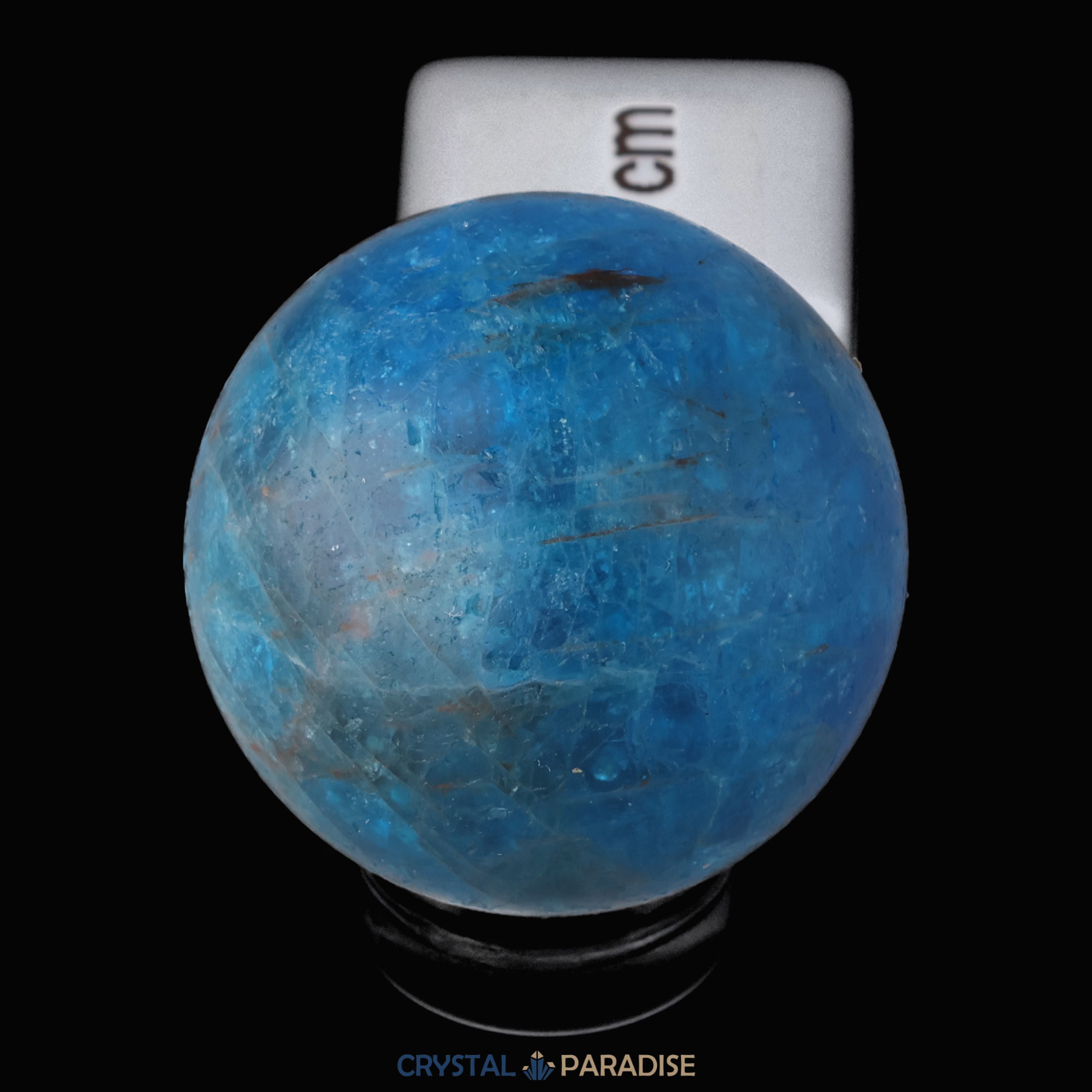 blaue mini Apatit Kugel (ca. 2,5 cm) – Ansicht 9