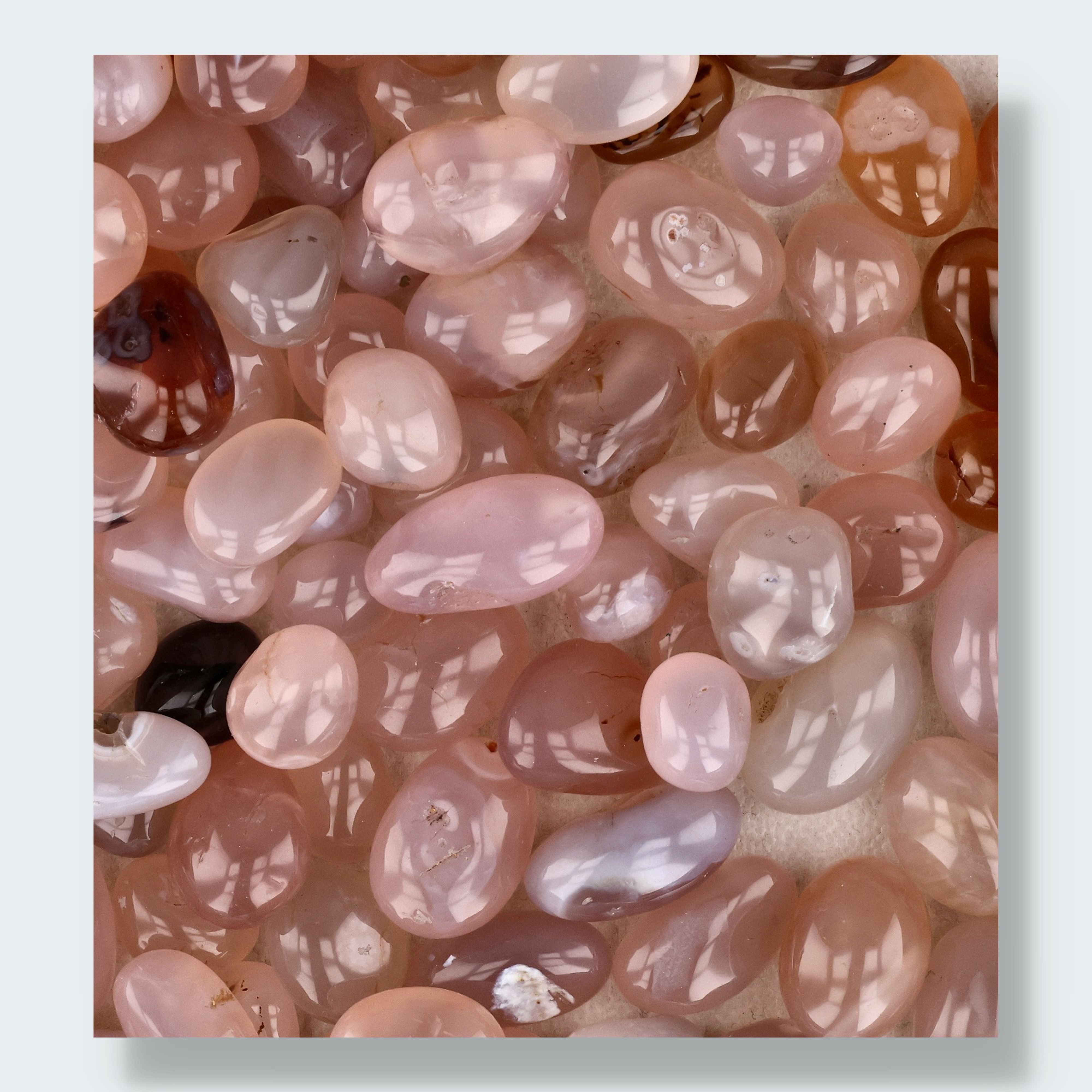 Calcedon Trommelsteine – Ansicht 3