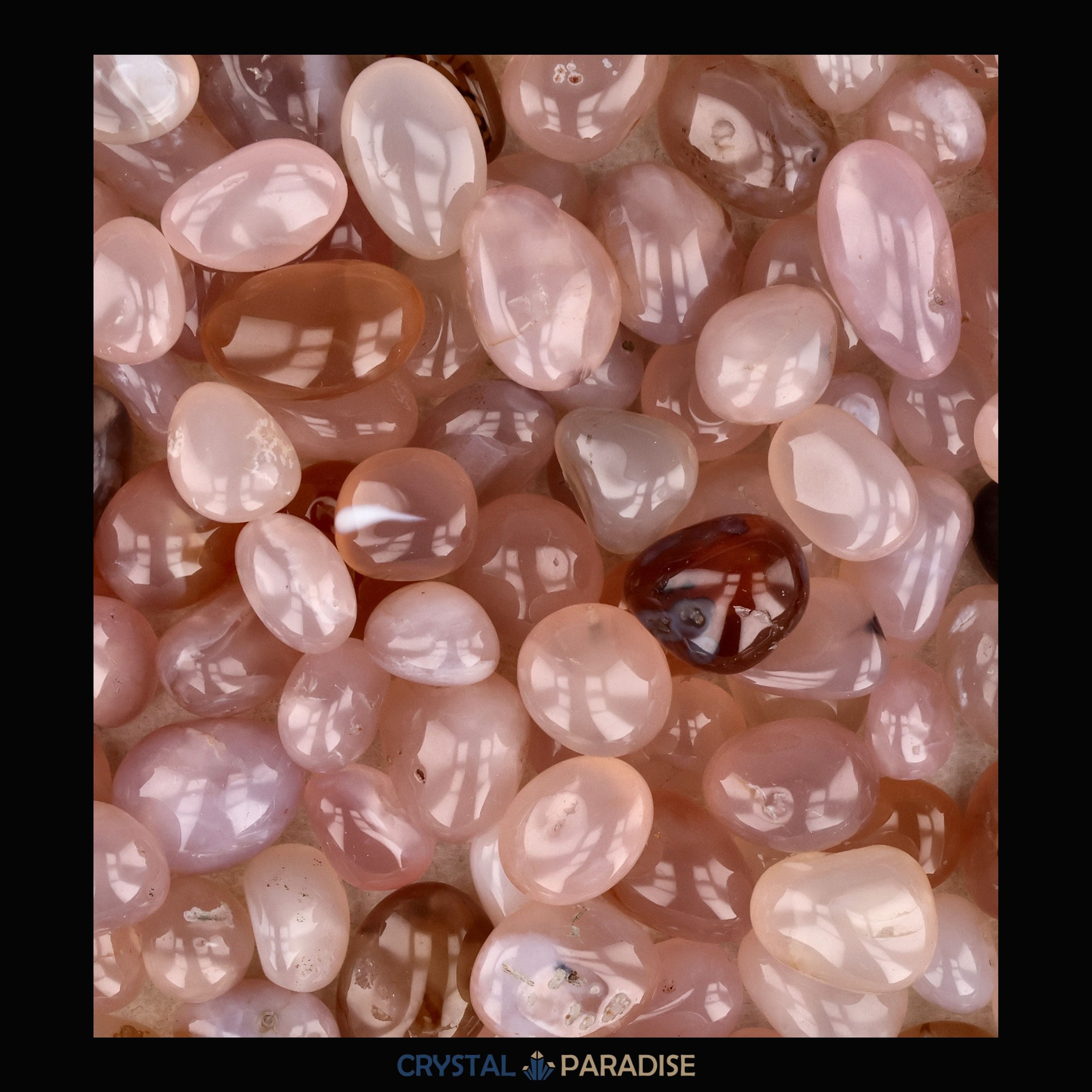 Calcedon Trommelsteine – Ansicht 4