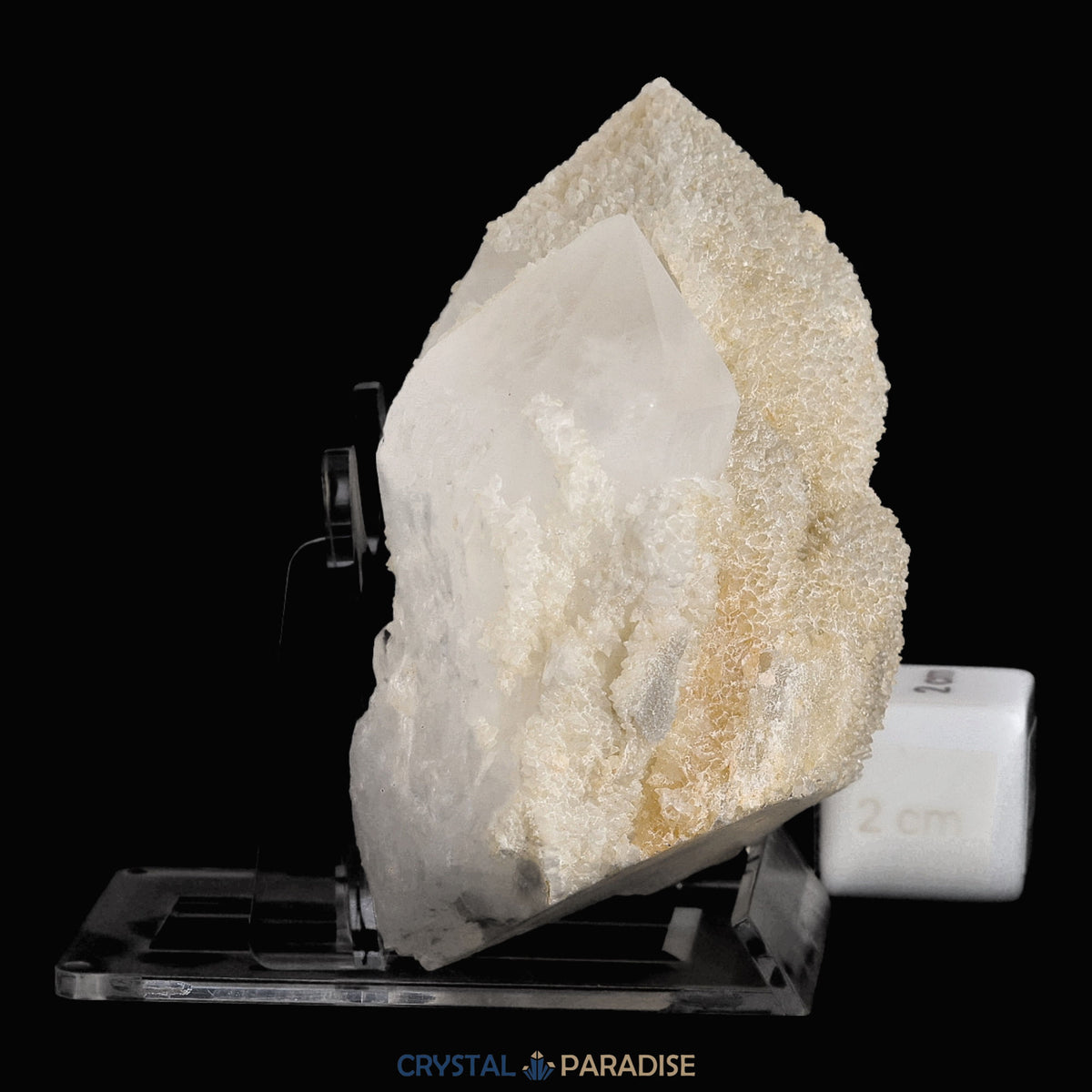 Calcit auf Bergkristall aus dem Tessin (289g) – Ansicht 7