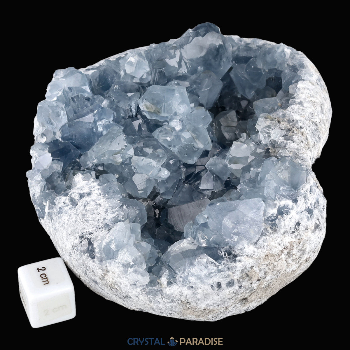 Celestin Geode in Herzform aus Madagaskar (2620g) – Ansicht 3
