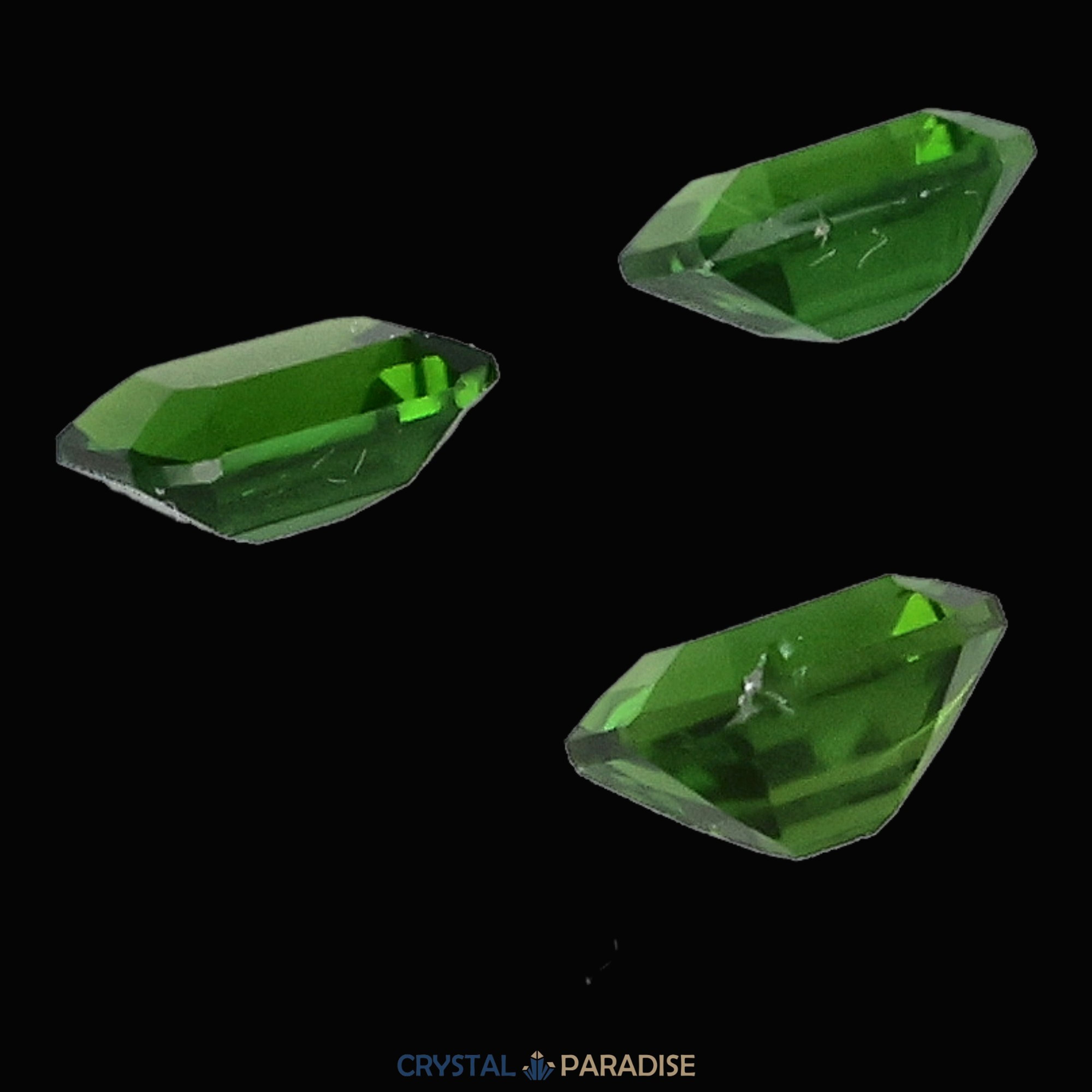 Chromdiopsid aus Russland geschliffen Set (2,1 ct) – Ansicht 8