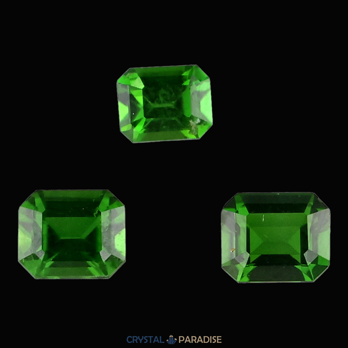 Chromdiopsid aus Russland geschliffen Set (2,3 ct) – Ansicht 4