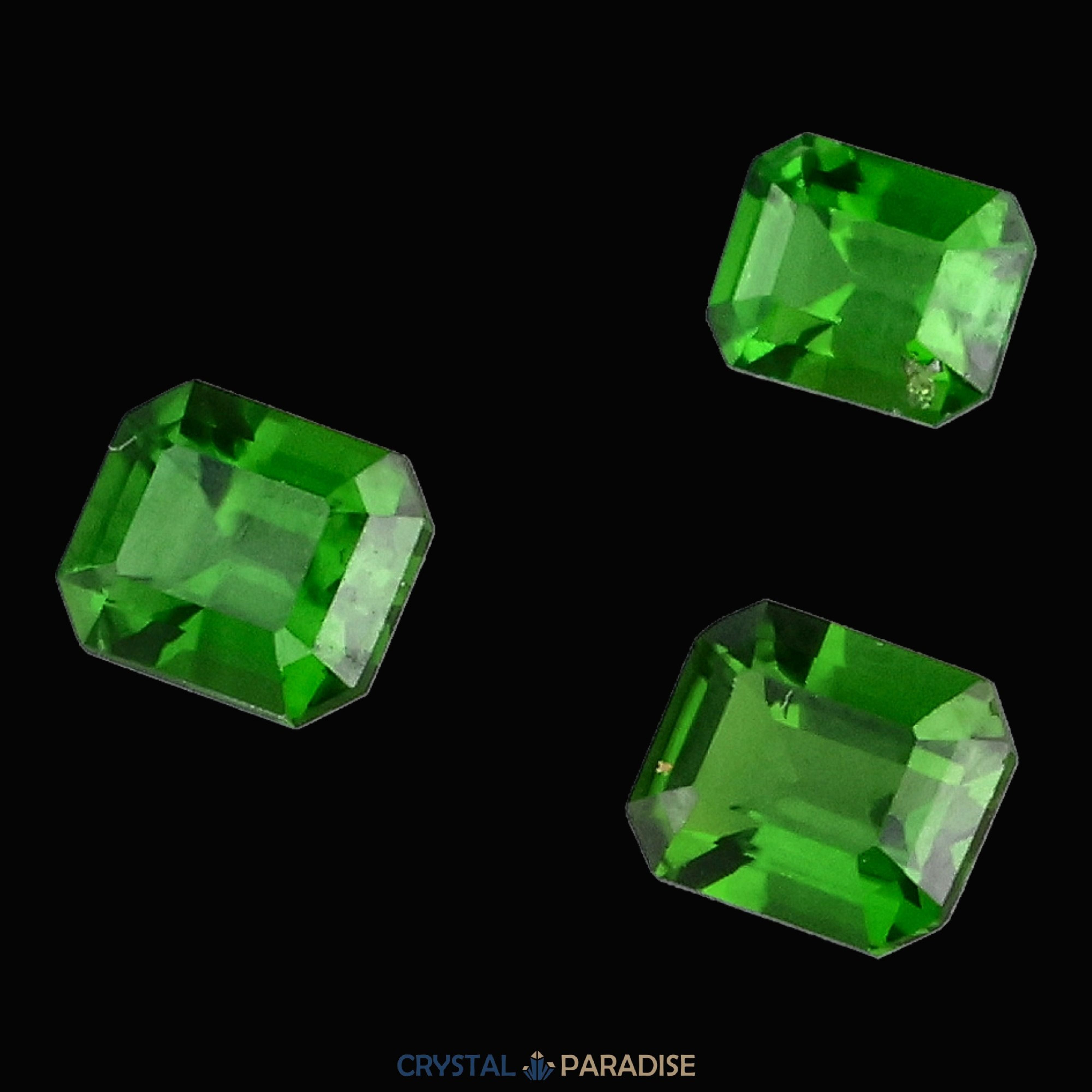 Chromdiopsid aus Russland geschliffen Set (2,3 ct) – Ansicht 5