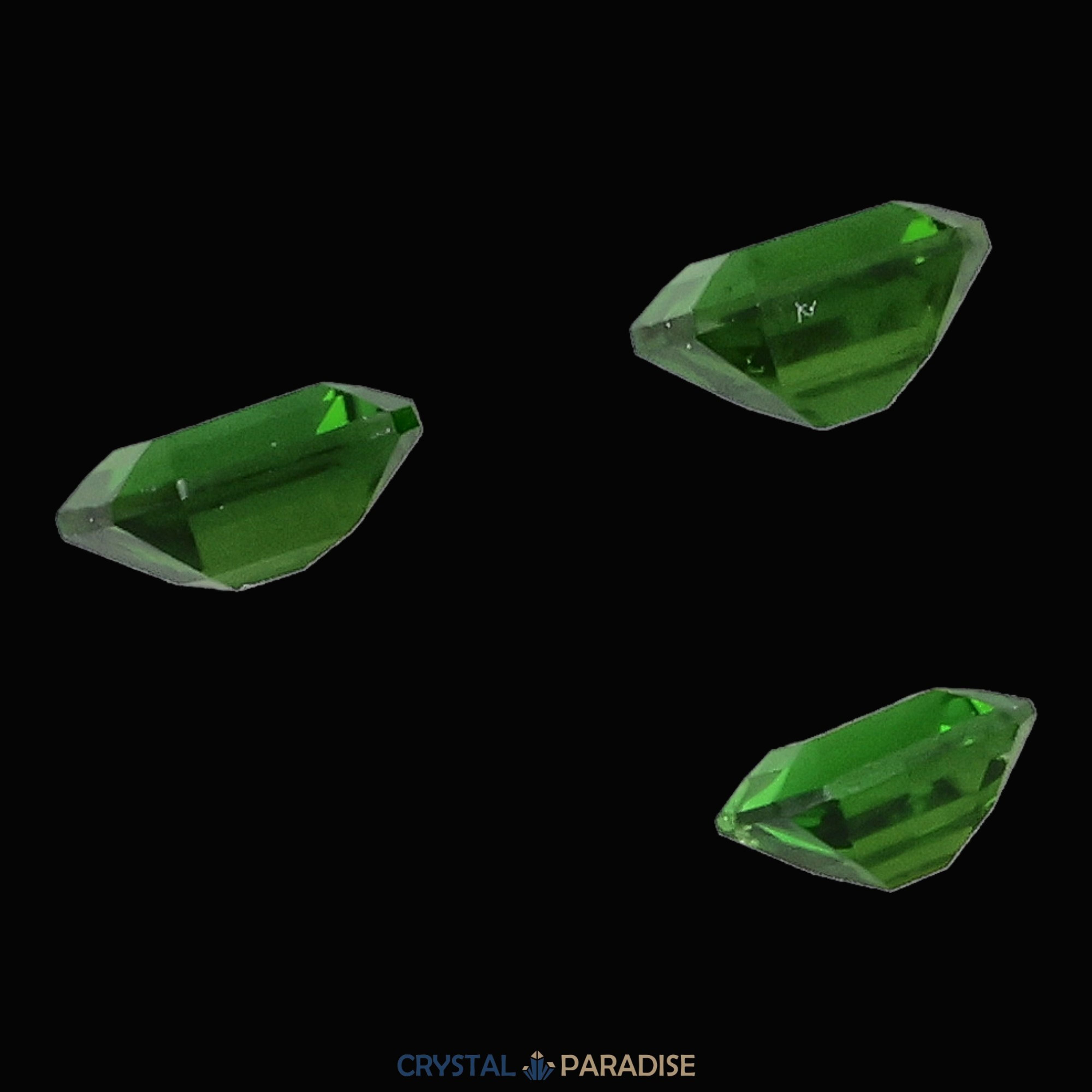 Chromdiopsid aus Russland geschliffen Set (2,3 ct) – Ansicht 7