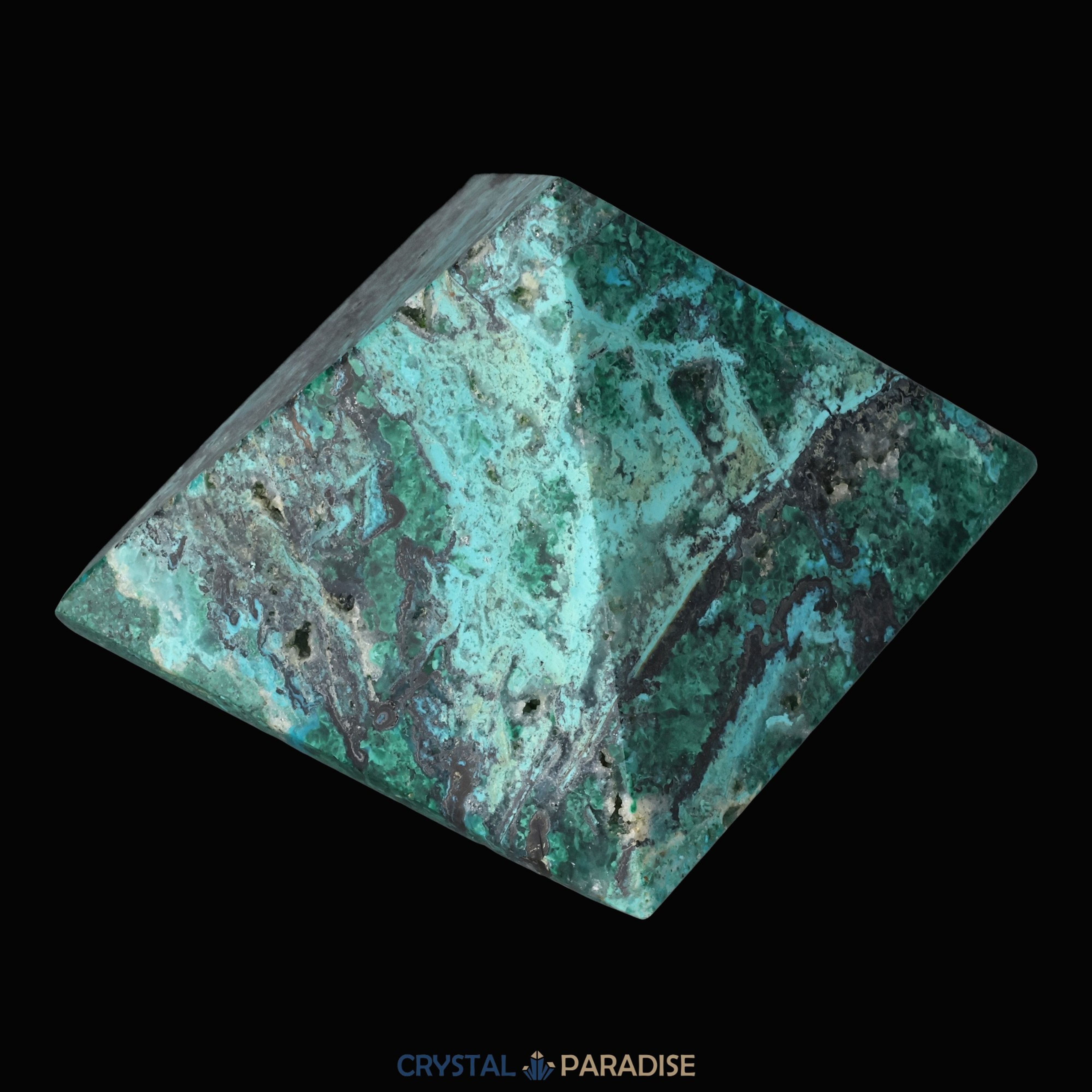 Chrysokoll Pyramide aus Huánuco, Peru – Ansicht 11