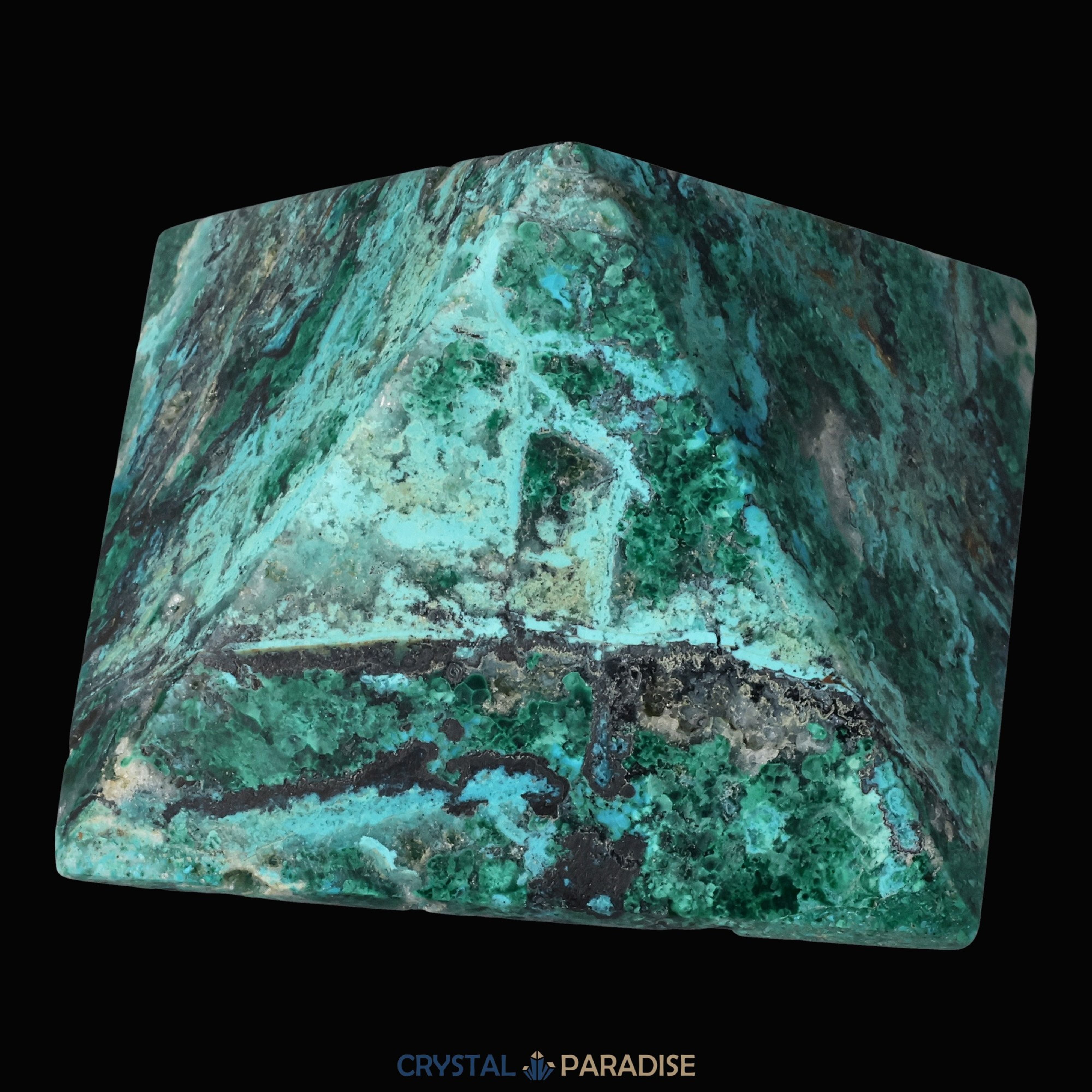 Chrysokoll Pyramide aus Huánuco, Peru – Ansicht 13