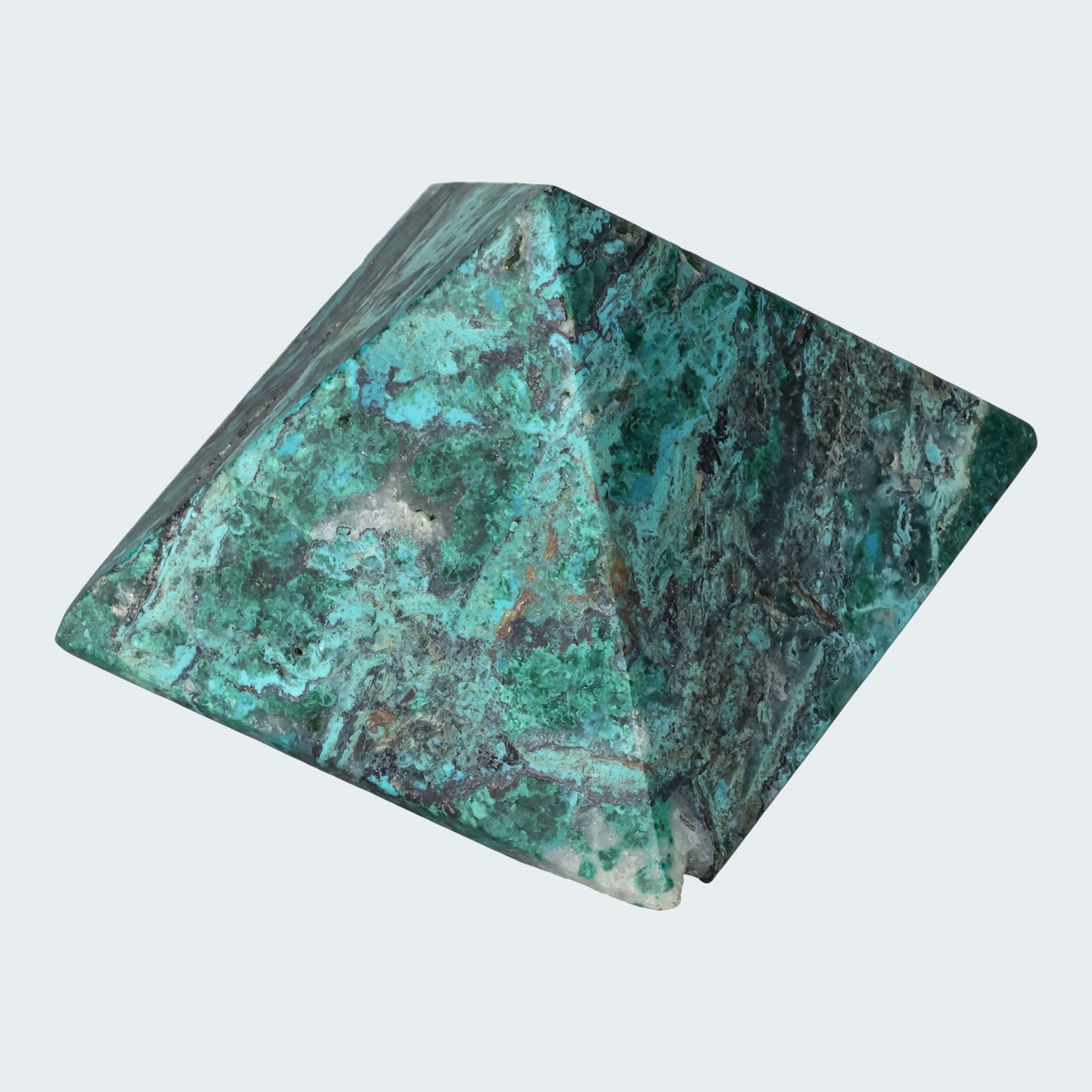 Chrysokoll Pyramide aus Huánuco, Peru – Ansicht 2