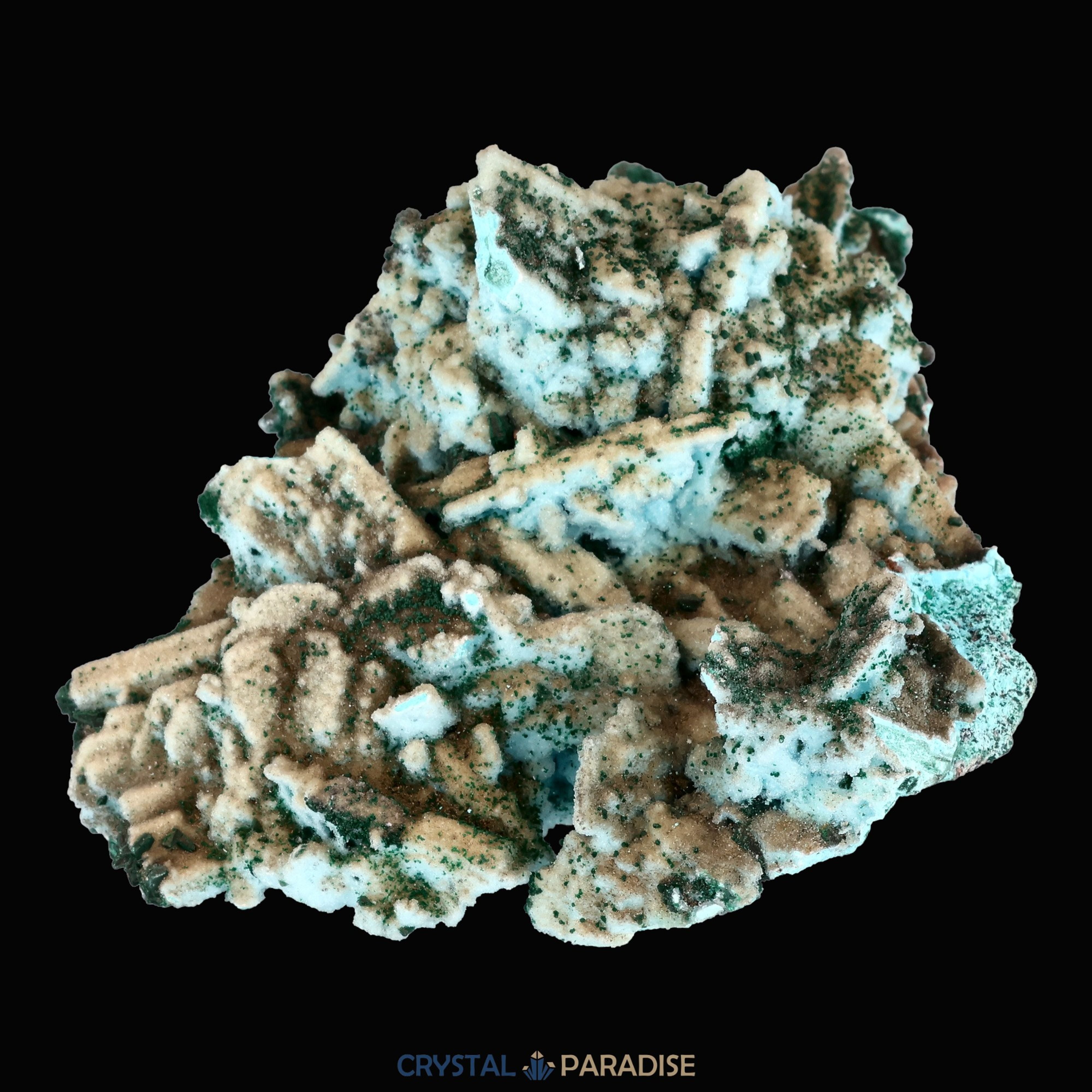 Chrysokoll Stufe aus Tenke-Fungurume, Kolwezi, Lualaba, DR Kongo (434g) – Ansicht 6