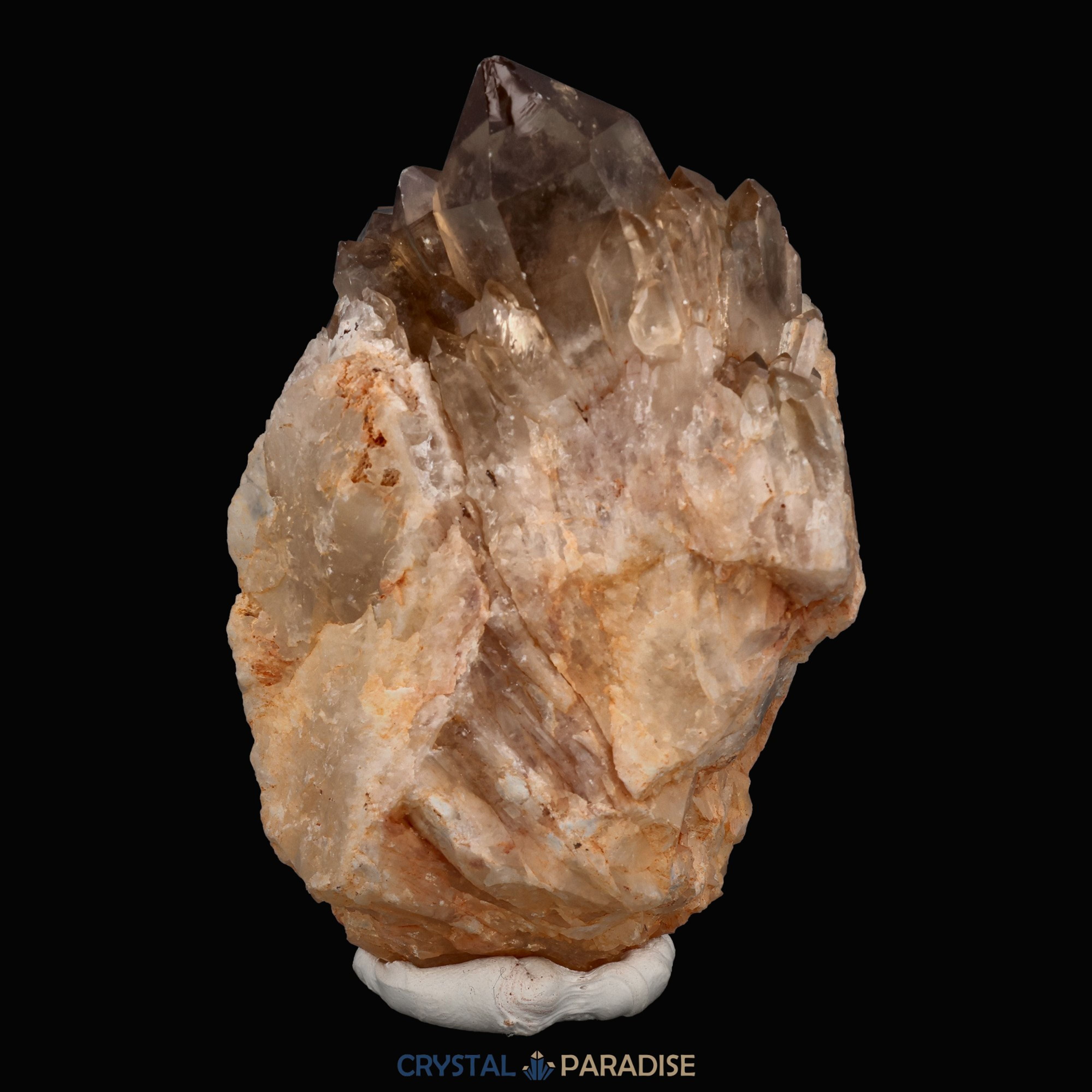 Citrin Handstufe aus Kunduluni, Kongo (327g) - schöne Kristallspitzen – Ansicht 10