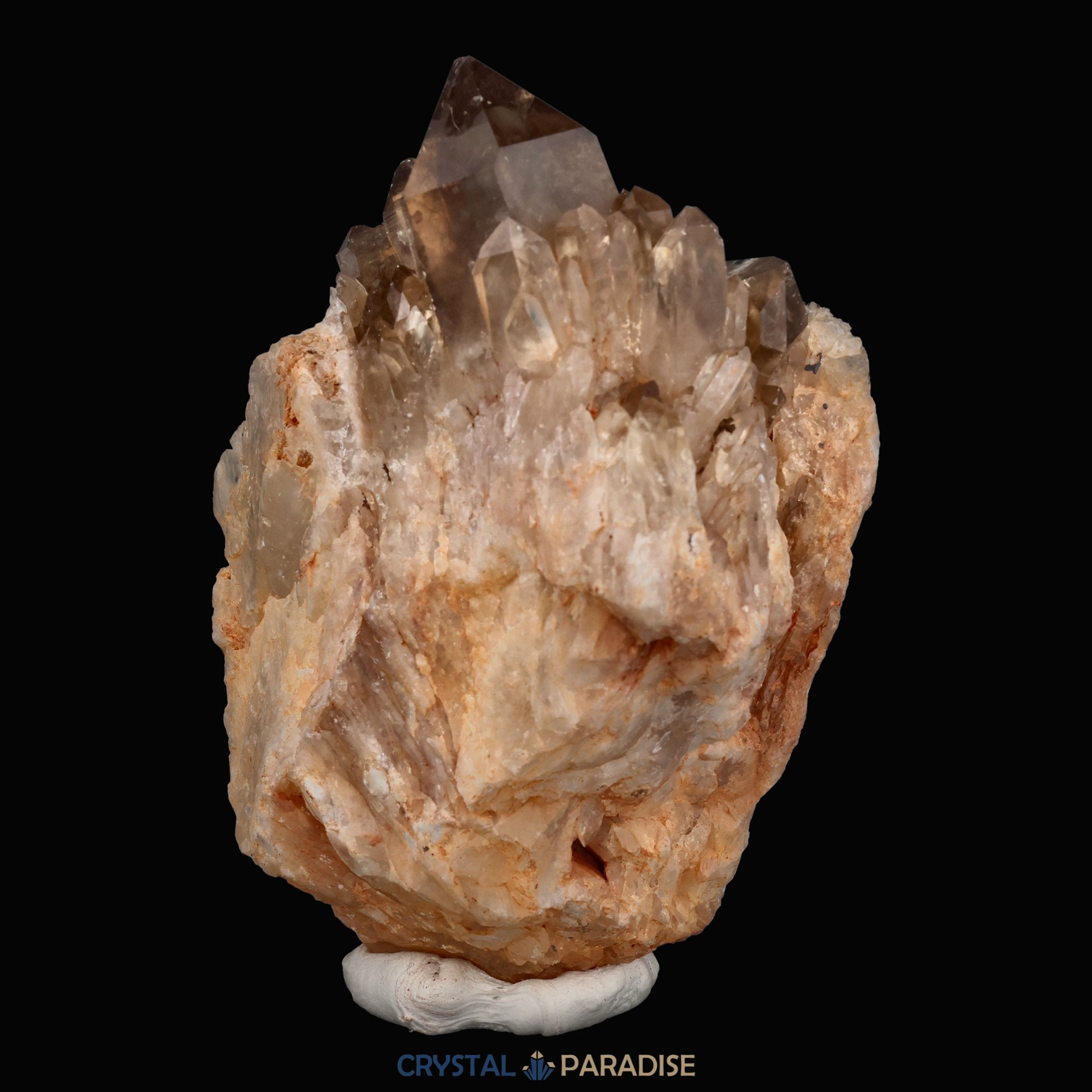 Citrin Handstufe aus Kunduluni, Kongo (327g) - schöne Kristallspitzen – Ansicht 11