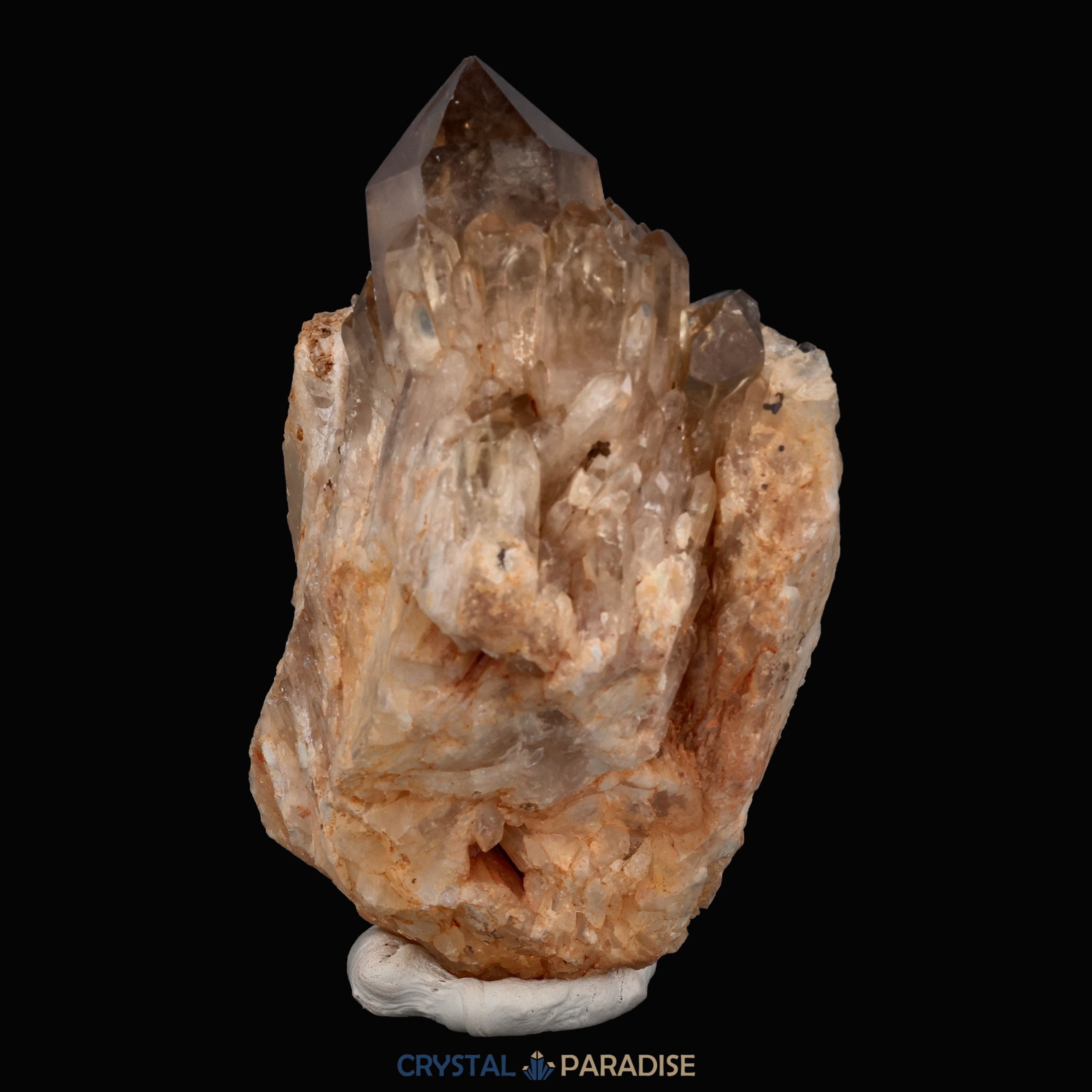 Citrin Handstufe aus Kunduluni, Kongo (327g) - schöne Kristallspitzen – Ansicht 12