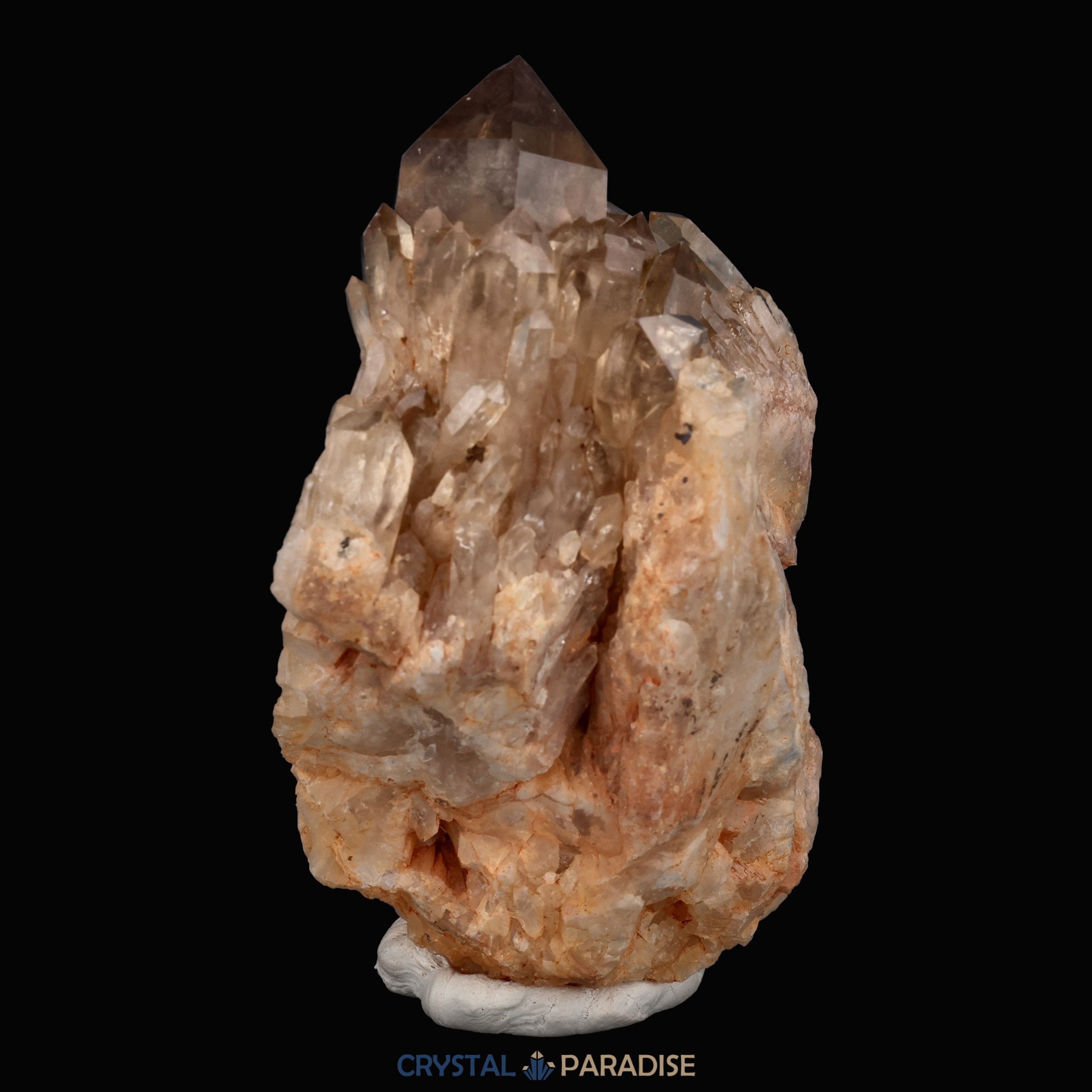 Citrin Handstufe aus Kunduluni, Kongo (327g) - schöne Kristallspitzen – Ansicht 13