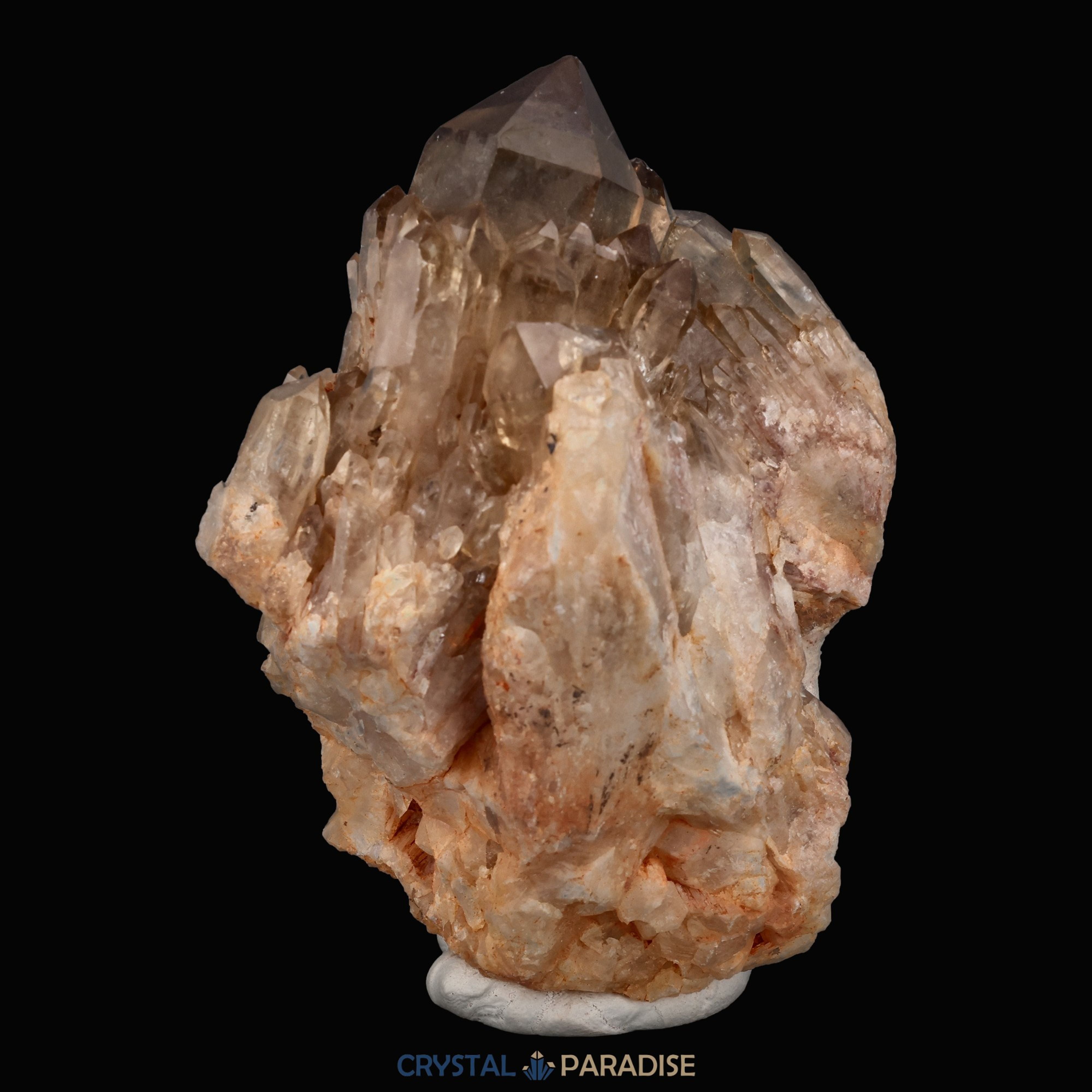 Citrin Handstufe aus Kunduluni, Kongo (327g) - schöne Kristallspitzen – Ansicht 14