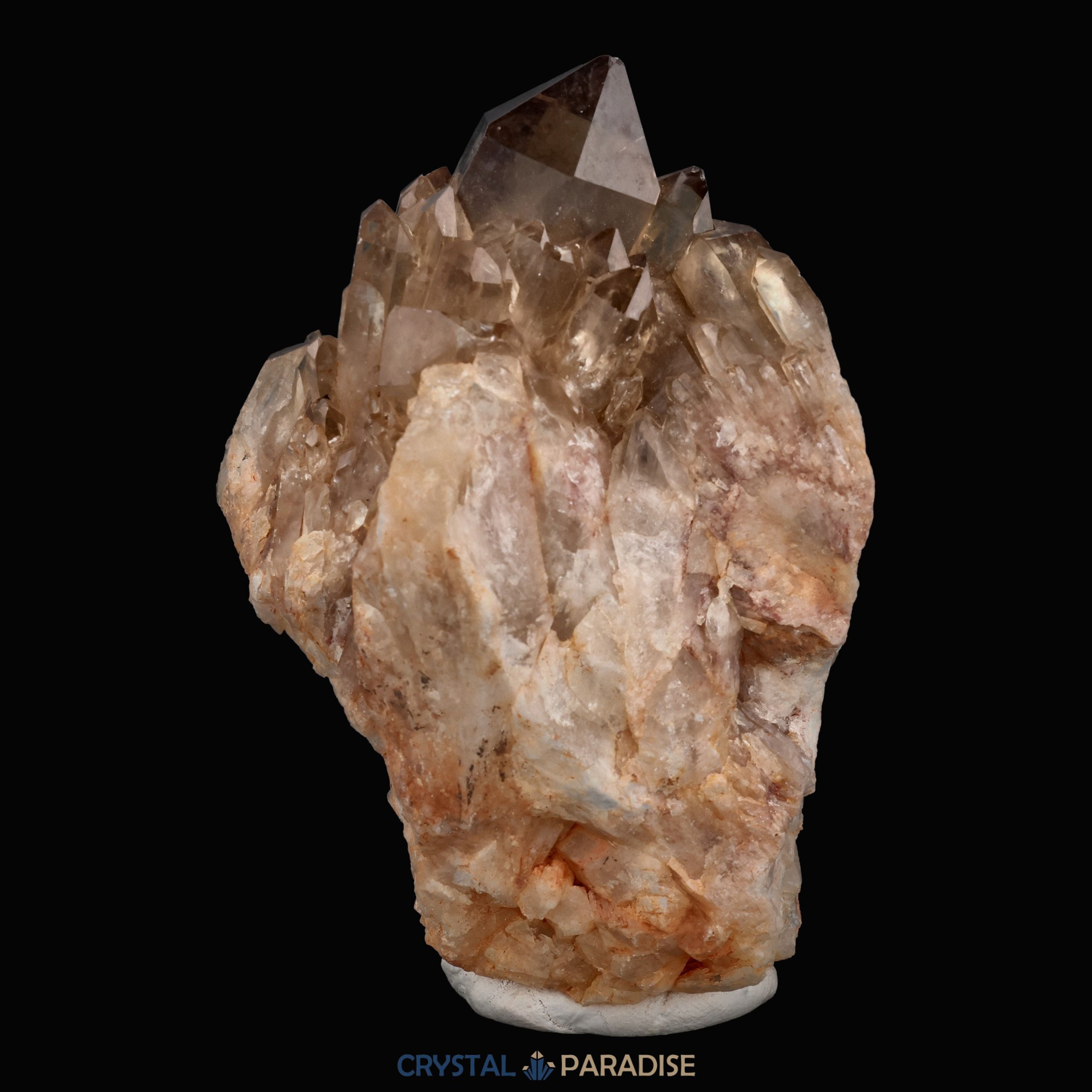 Citrin Handstufe aus Kunduluni, Kongo (327g) - schöne Kristallspitzen – Ansicht 15