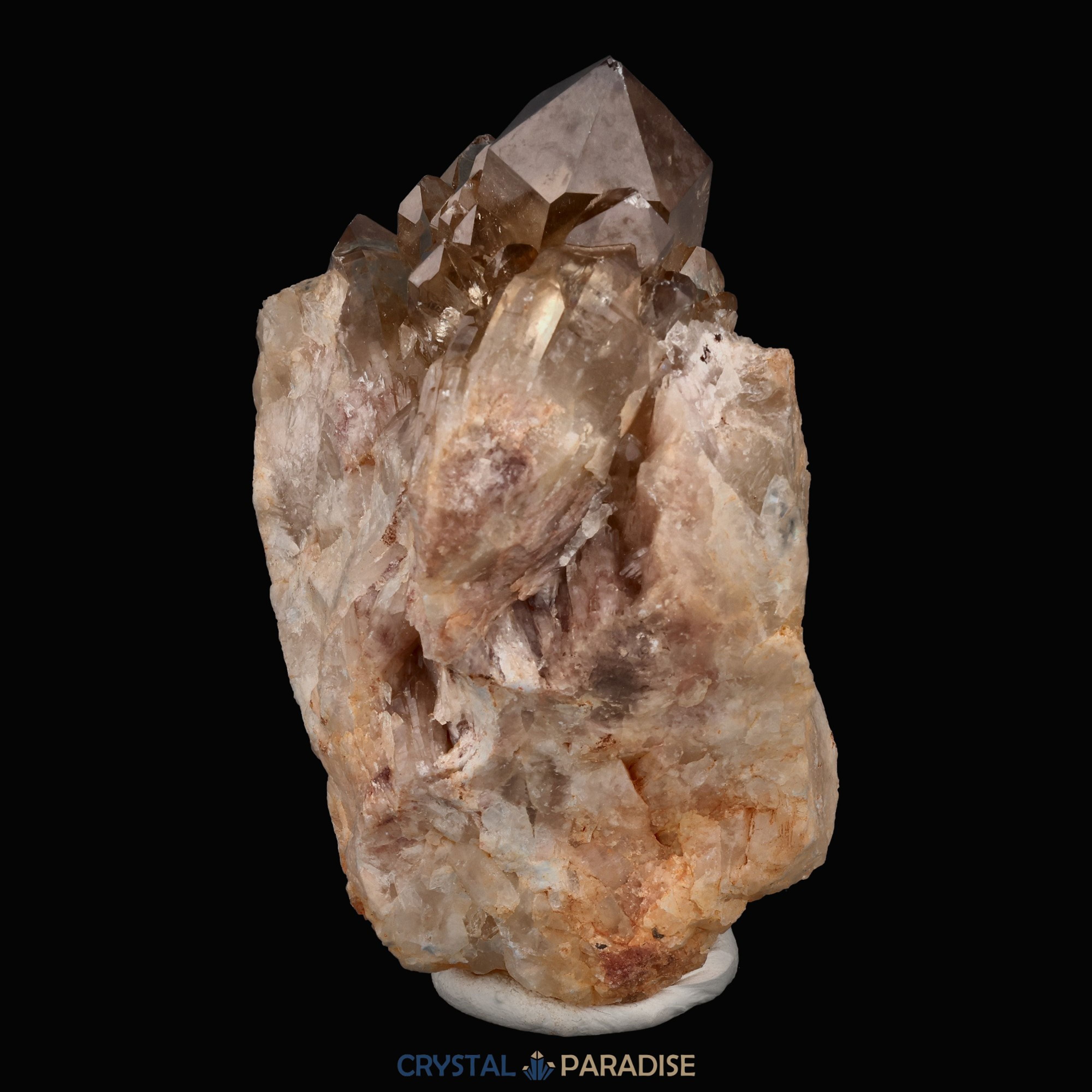 Citrin Handstufe aus Kunduluni, Kongo (327g) - schöne Kristallspitzen – Ansicht 6